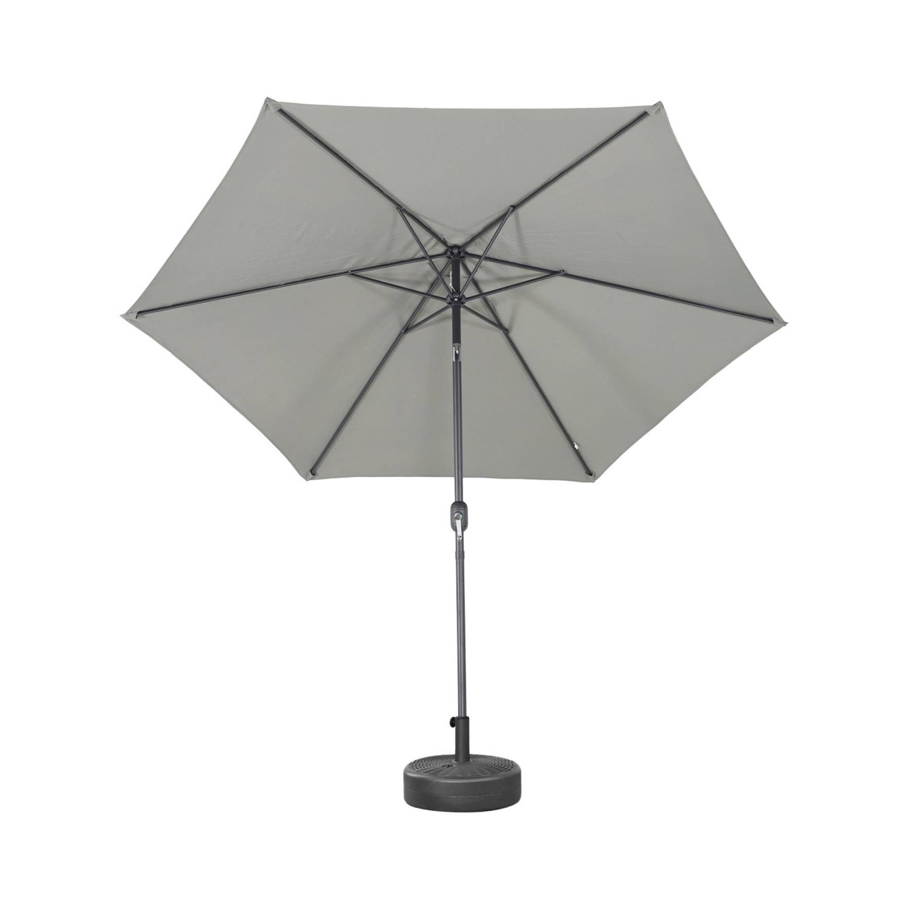 sweeek - 3m ronde parasol, paal met houteffect