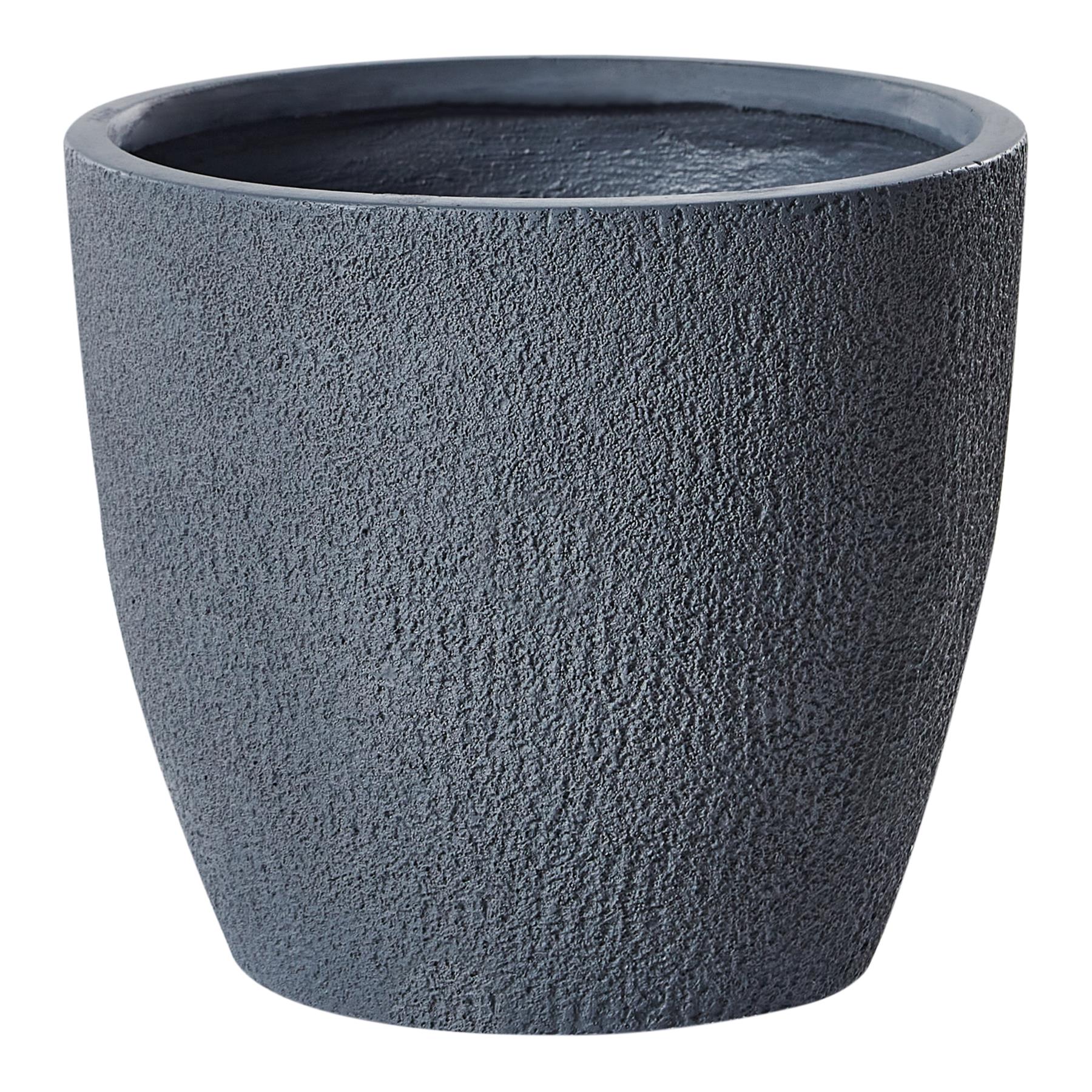 Beliani - KANNIA - Bloempot - Lichtgrijs - 46 cm - Klei-vezelmengsel
