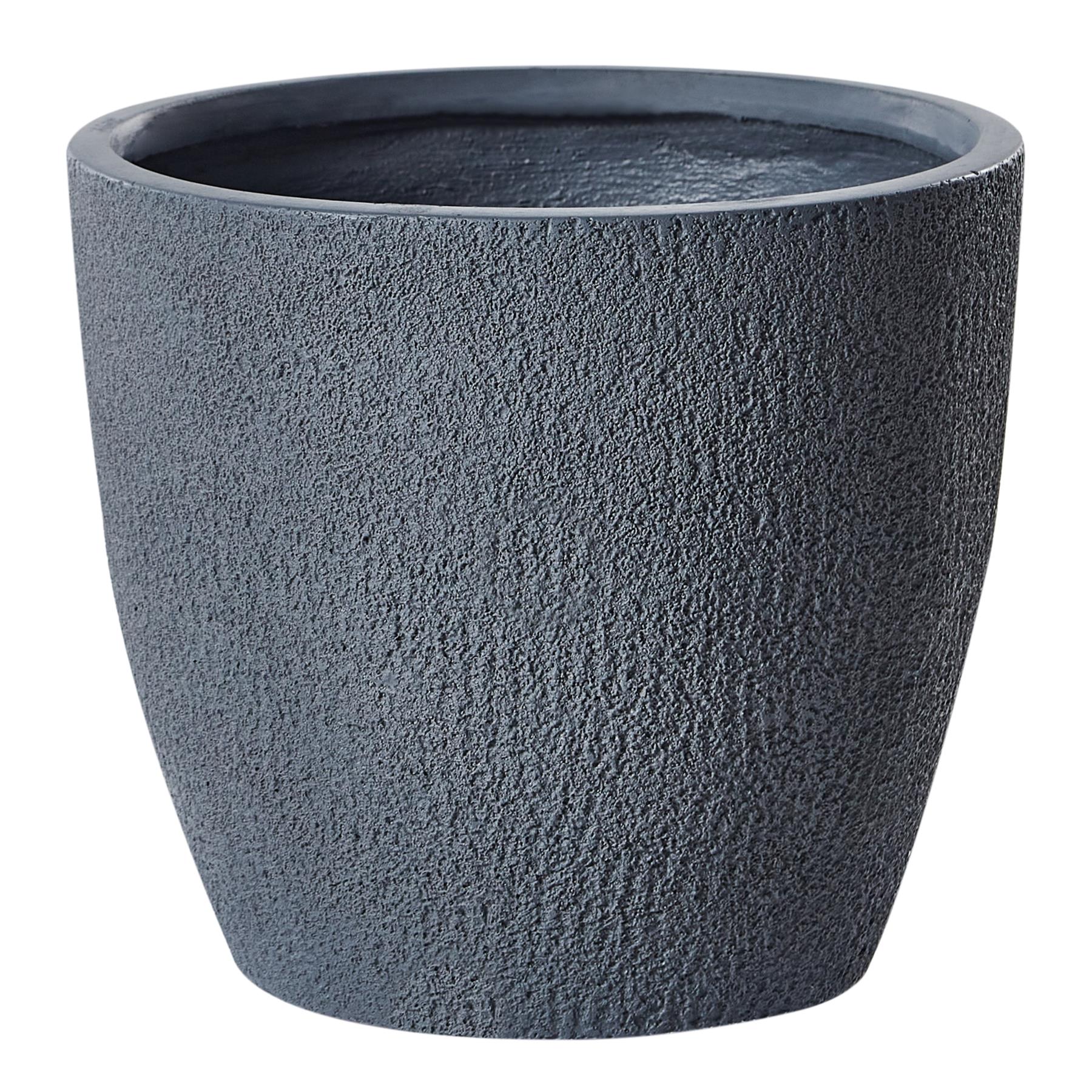 Beliani - KANNIA - Bloempot - Lichtgrijs - 36 cm - Klei-vezelmengsel