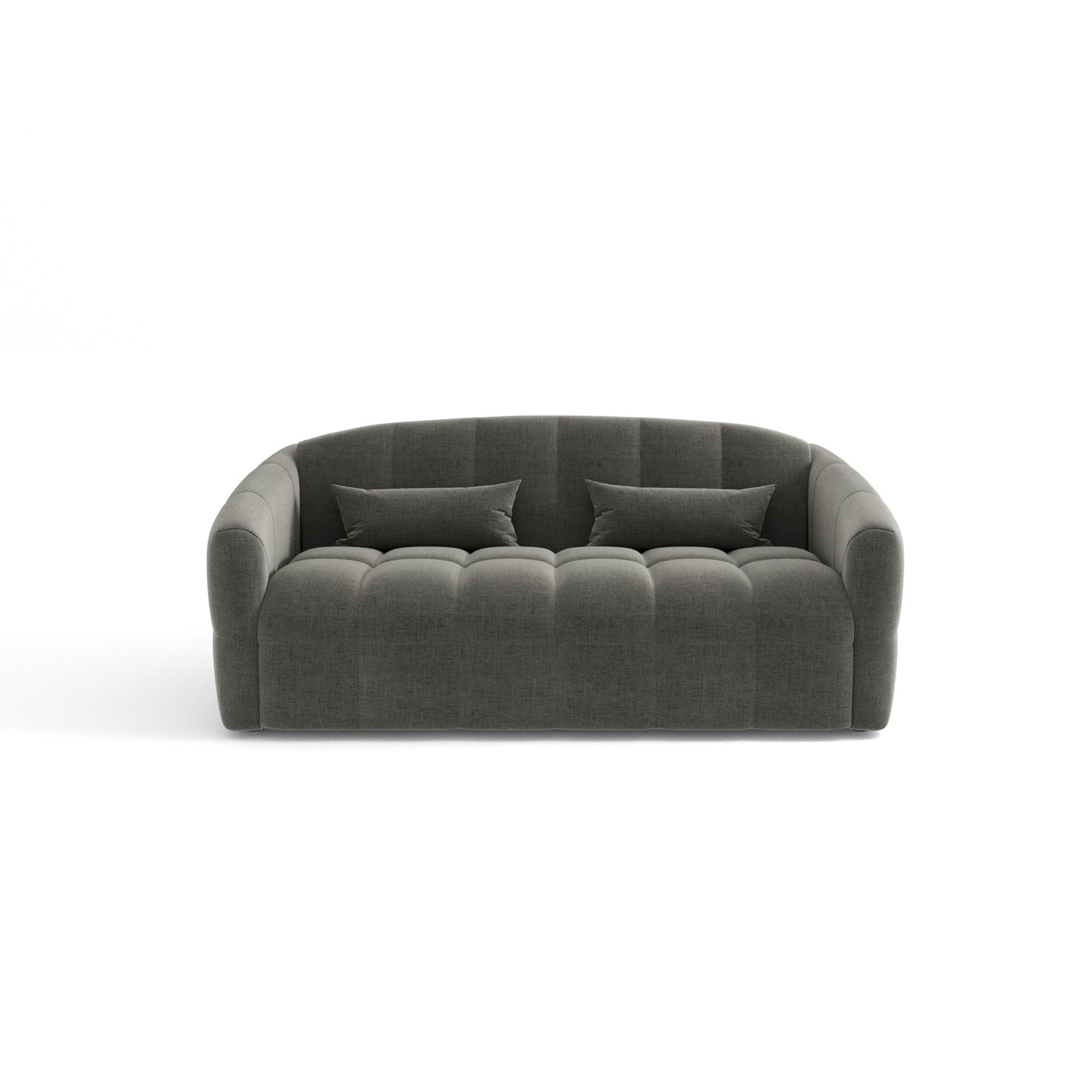 Express slaapbank dunlopillo grafiet grijs fluweel 140cm