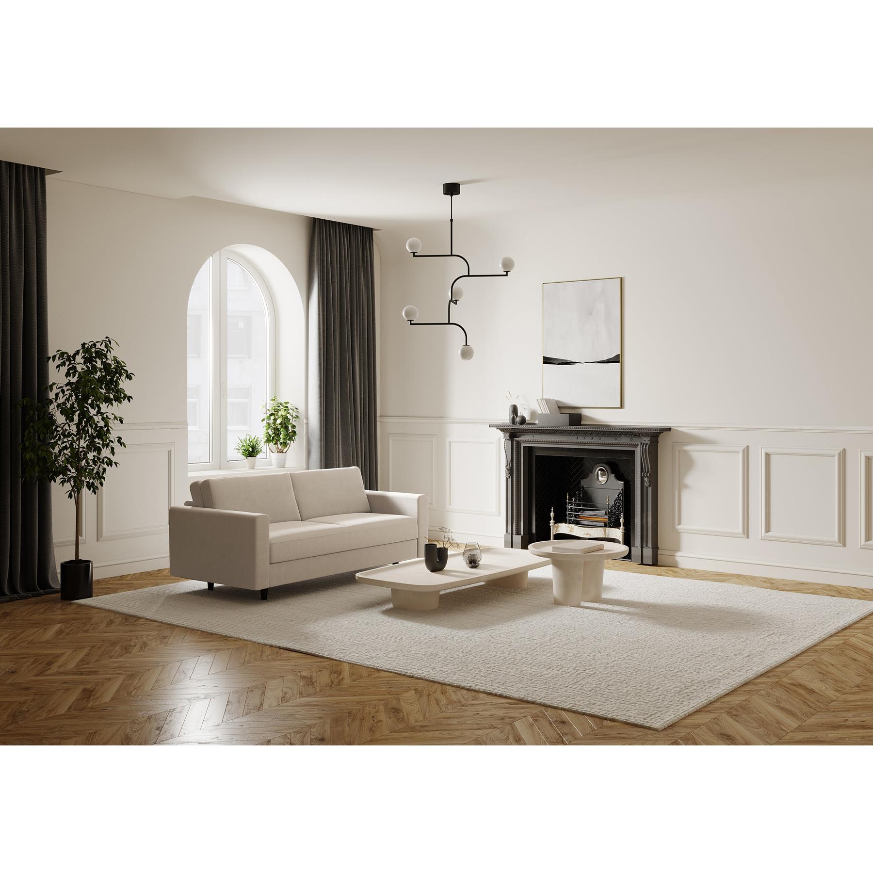 Express slaapbank dunlopillo beige geweven 140cm