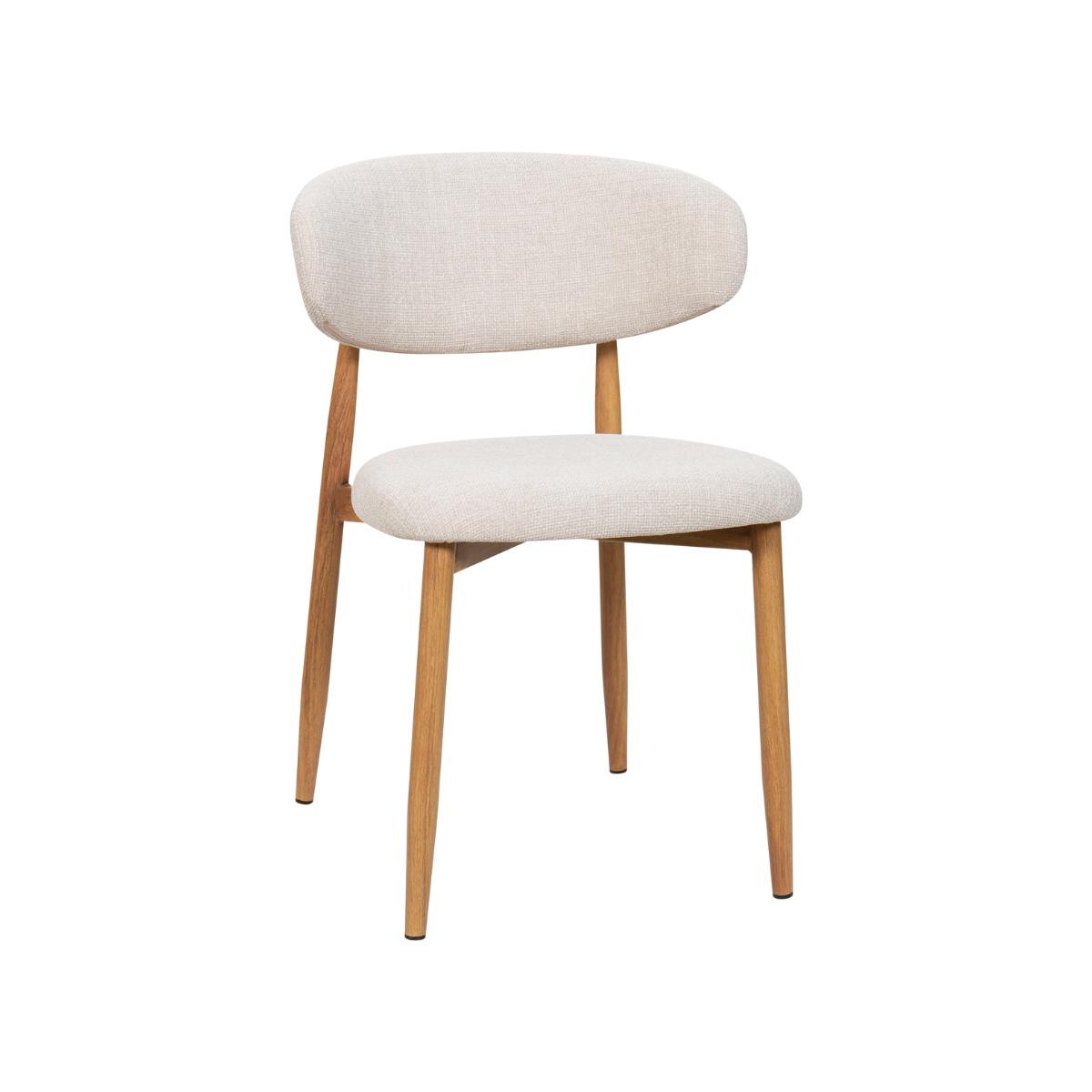 Giga Meubel - Eetkamerstoel Alexia Beige|Naturel  - Set van 2