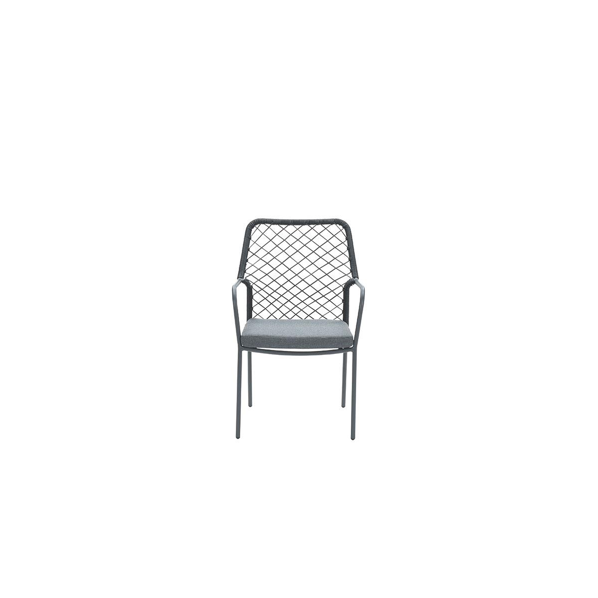 Garden Impressions Dido dining tuinstoel - Black|Mystic Grey
