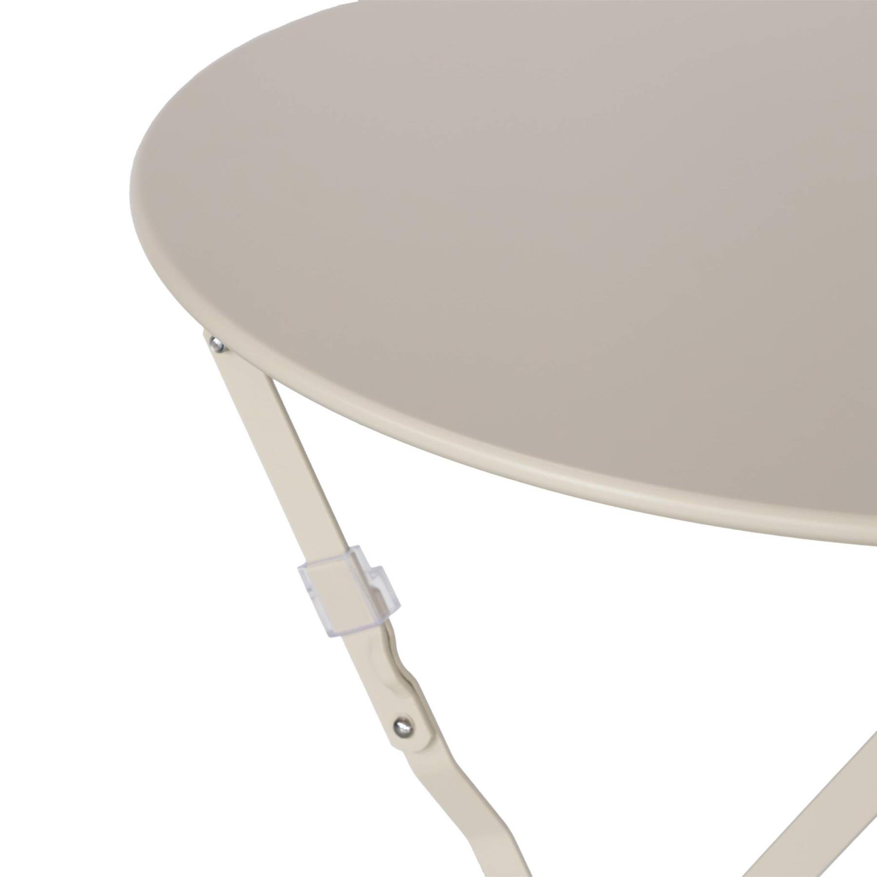 sweeek - Inklapbare metalen bistro tuintafel Ø60cm, plaats voor 2