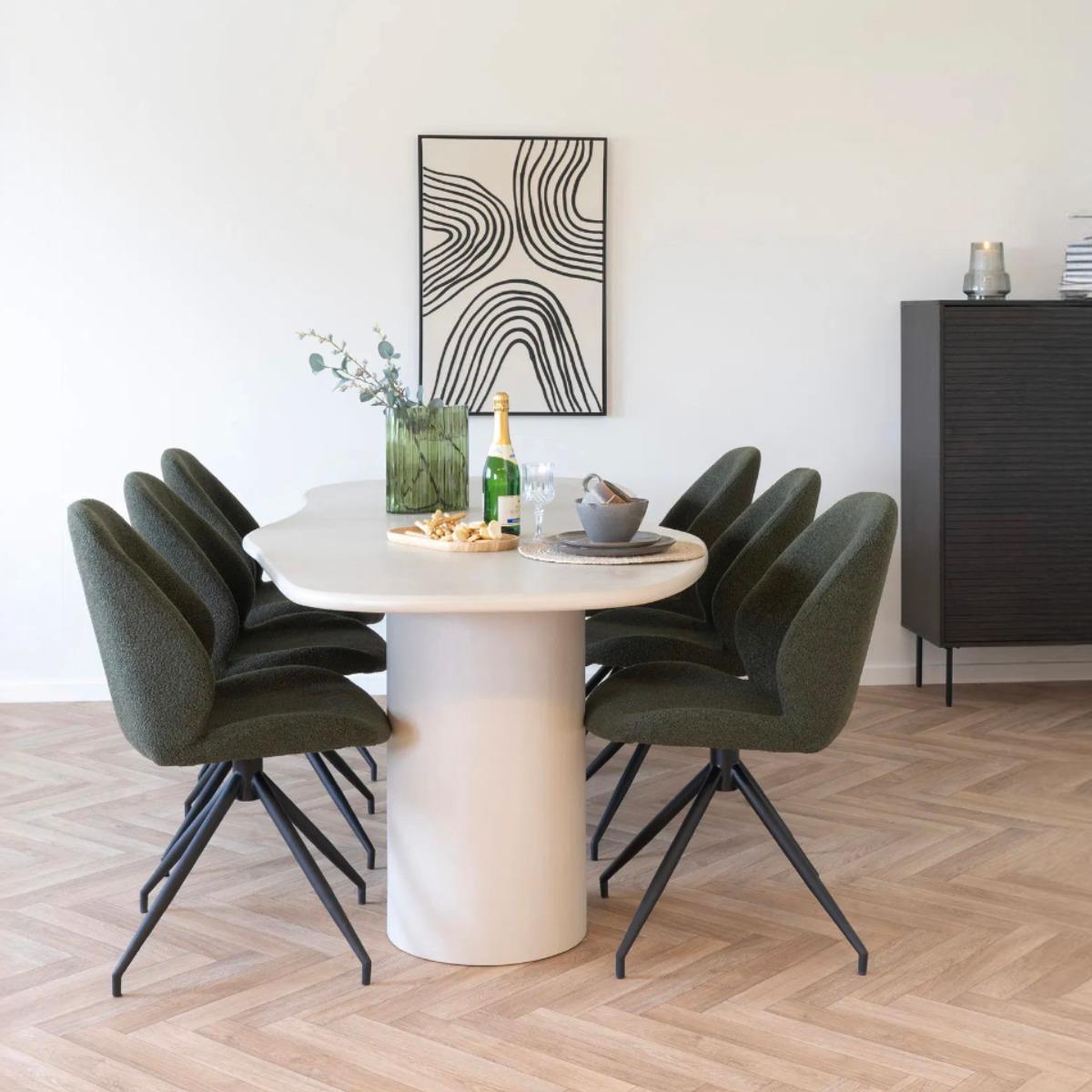 House Nordic - Eettafel Beige - 240x96x76cm - Maranola