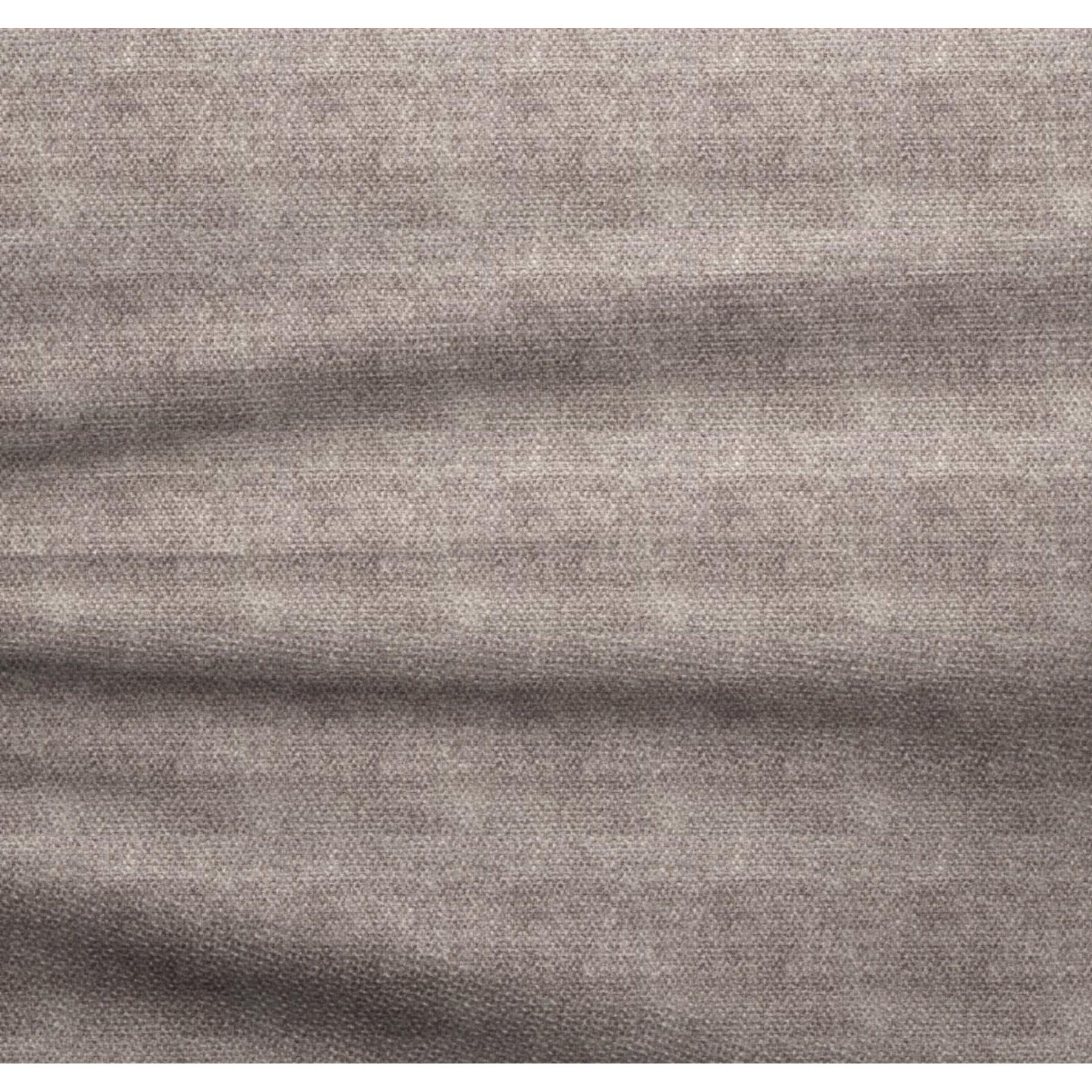 Taupe fluwelen rechter hoekbank 300cm