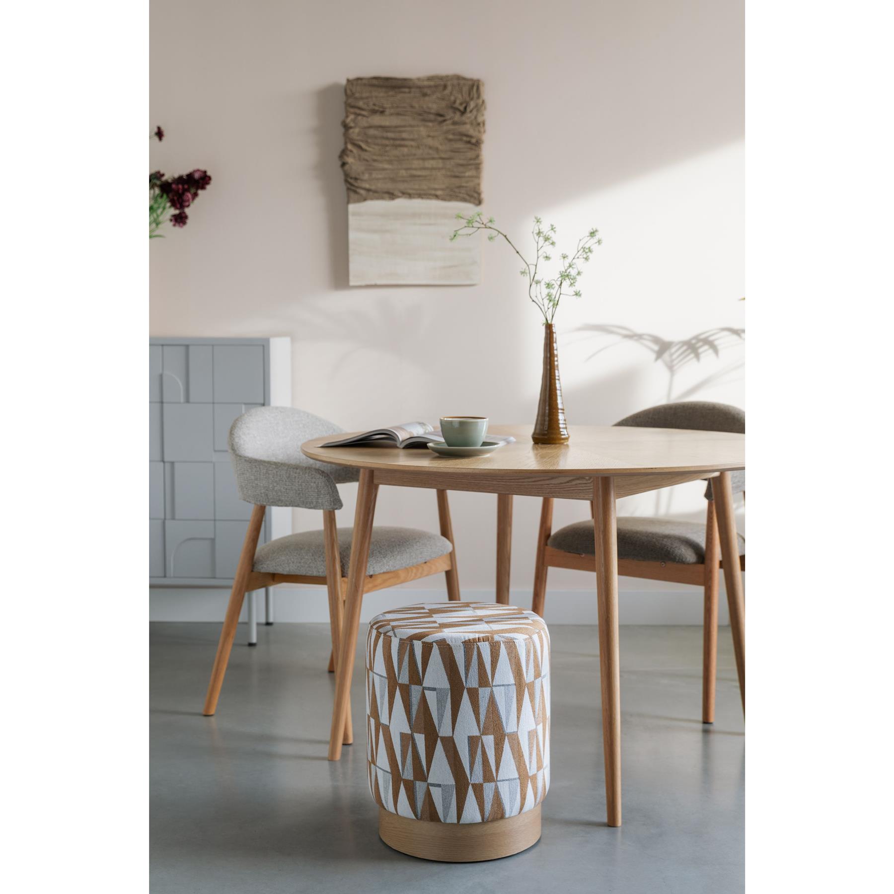 Housecraft Ziggy Poef| Kruk - Beige