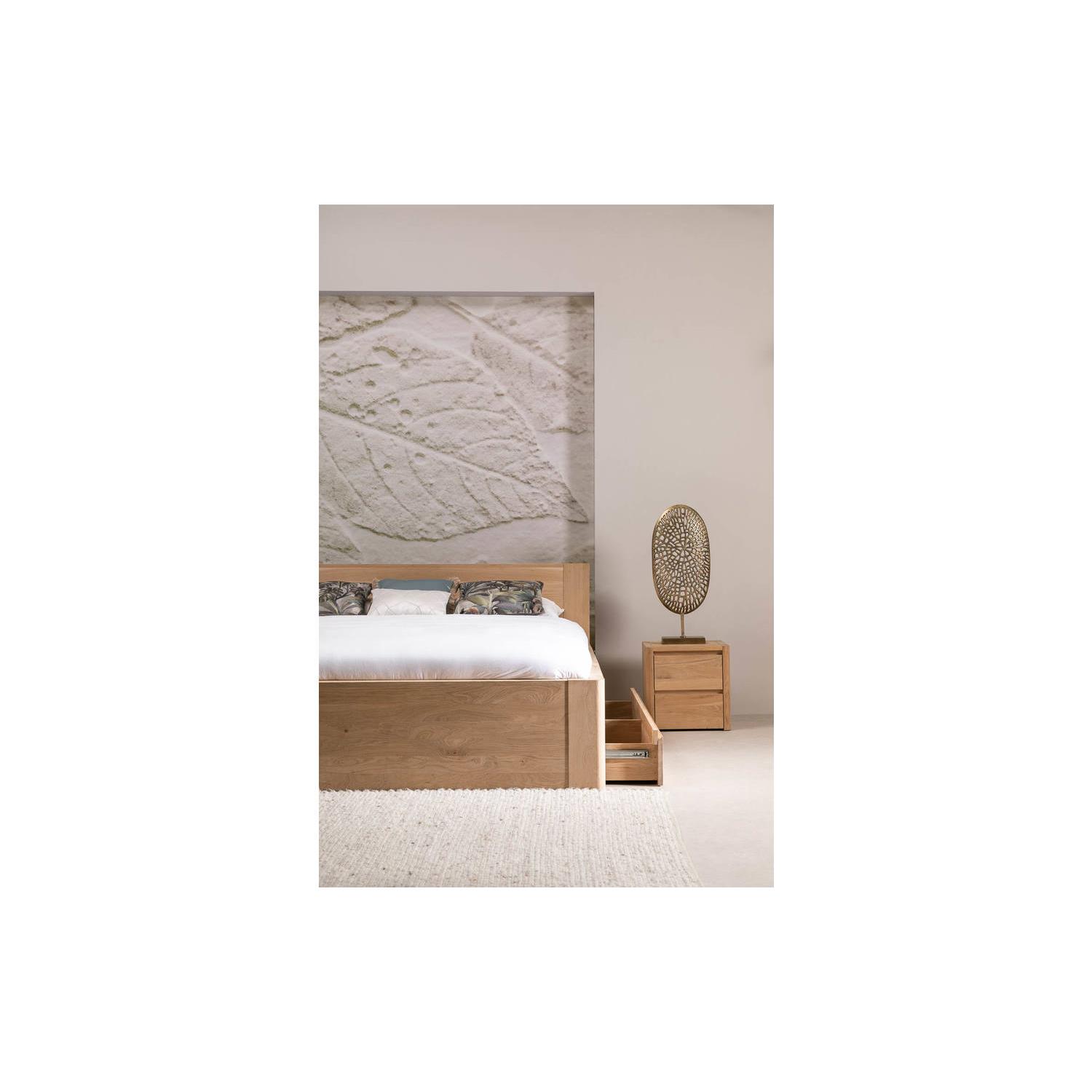 Goossens Bedframe Bibi - 160 x 210 - Eiken naturel - Hout