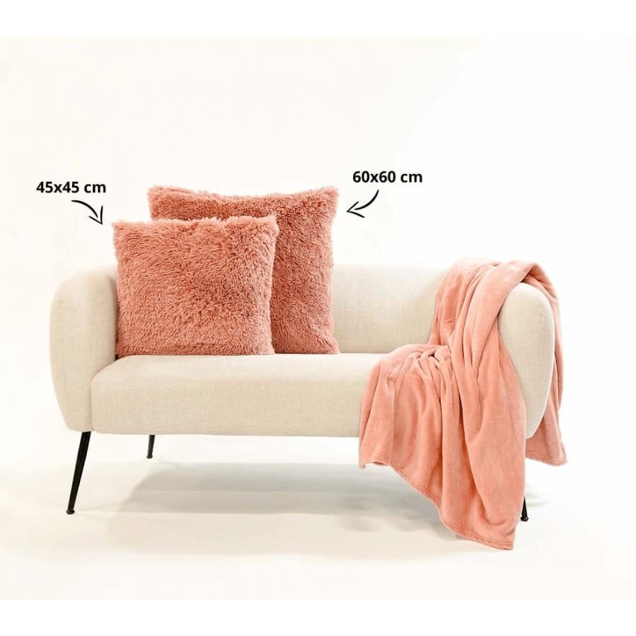 Dutch Decor sierkussen FLUFFY - 45x45 cm Muted Clay