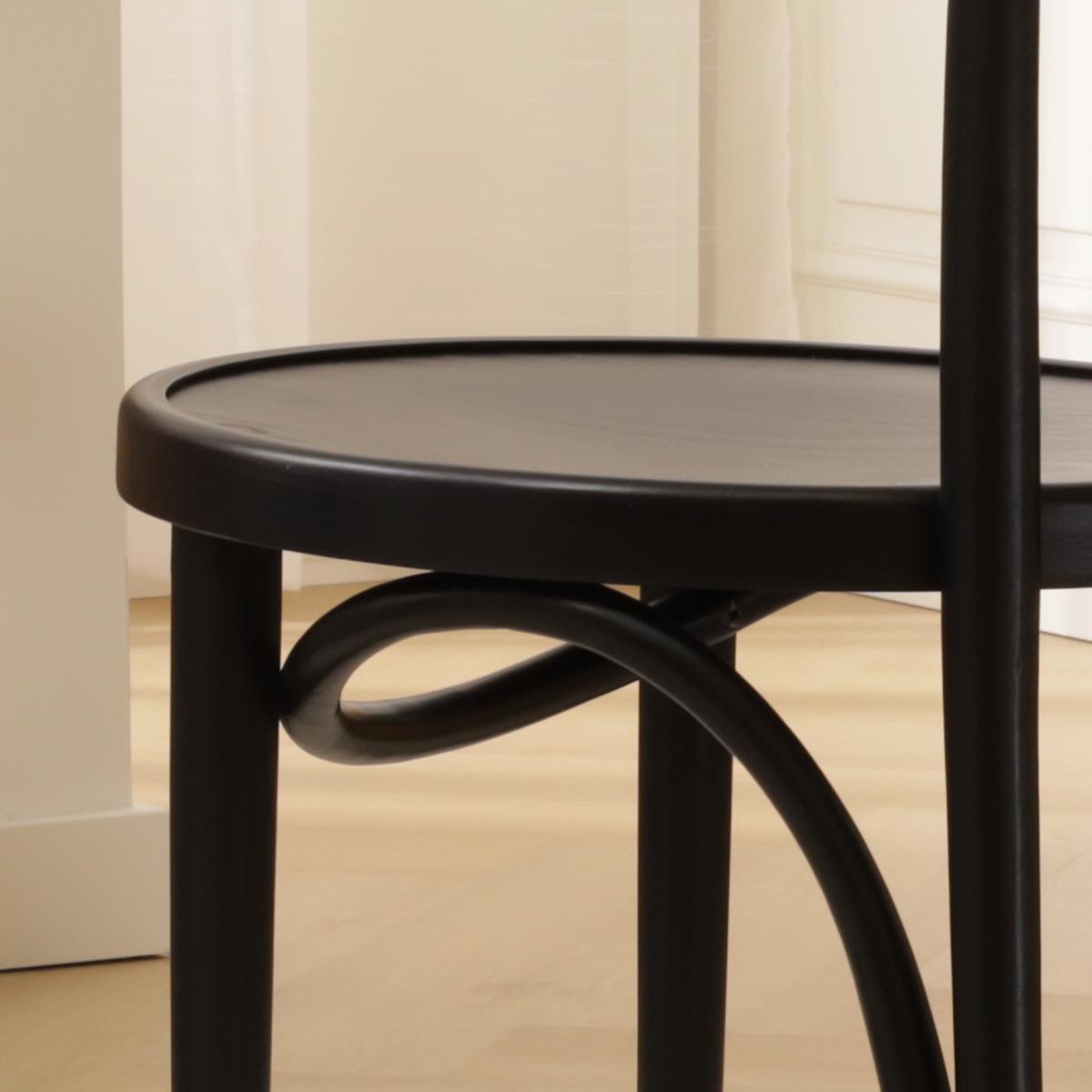 Fameg Vienna Thonet No.18 Houten Bistrostoel Zwart