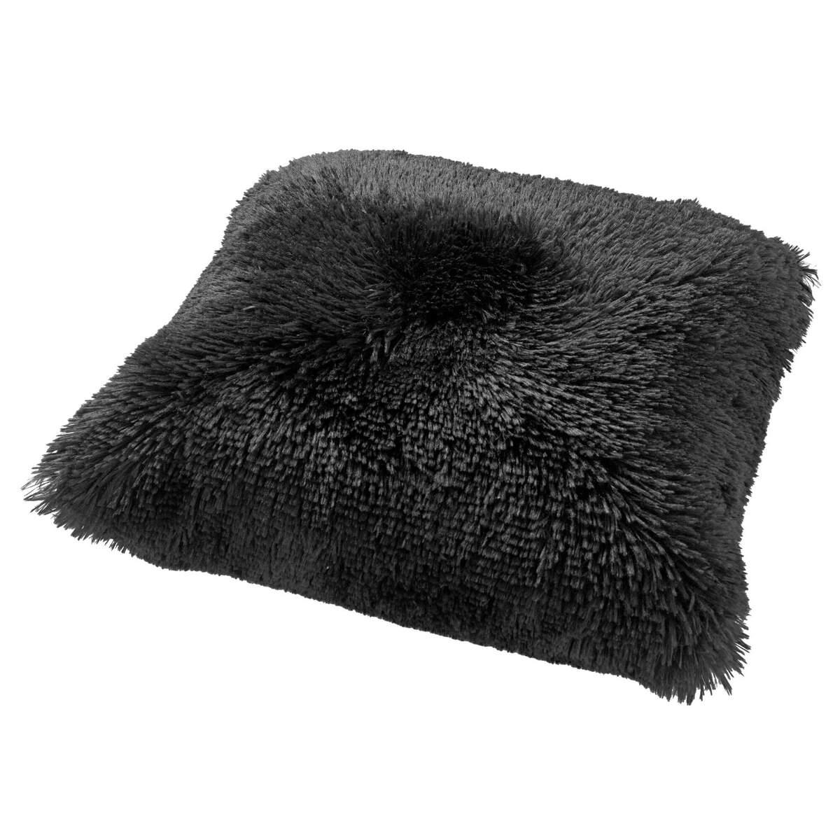 Dutch Decor sierkussen FLUFFY - 45x45 cm Raven