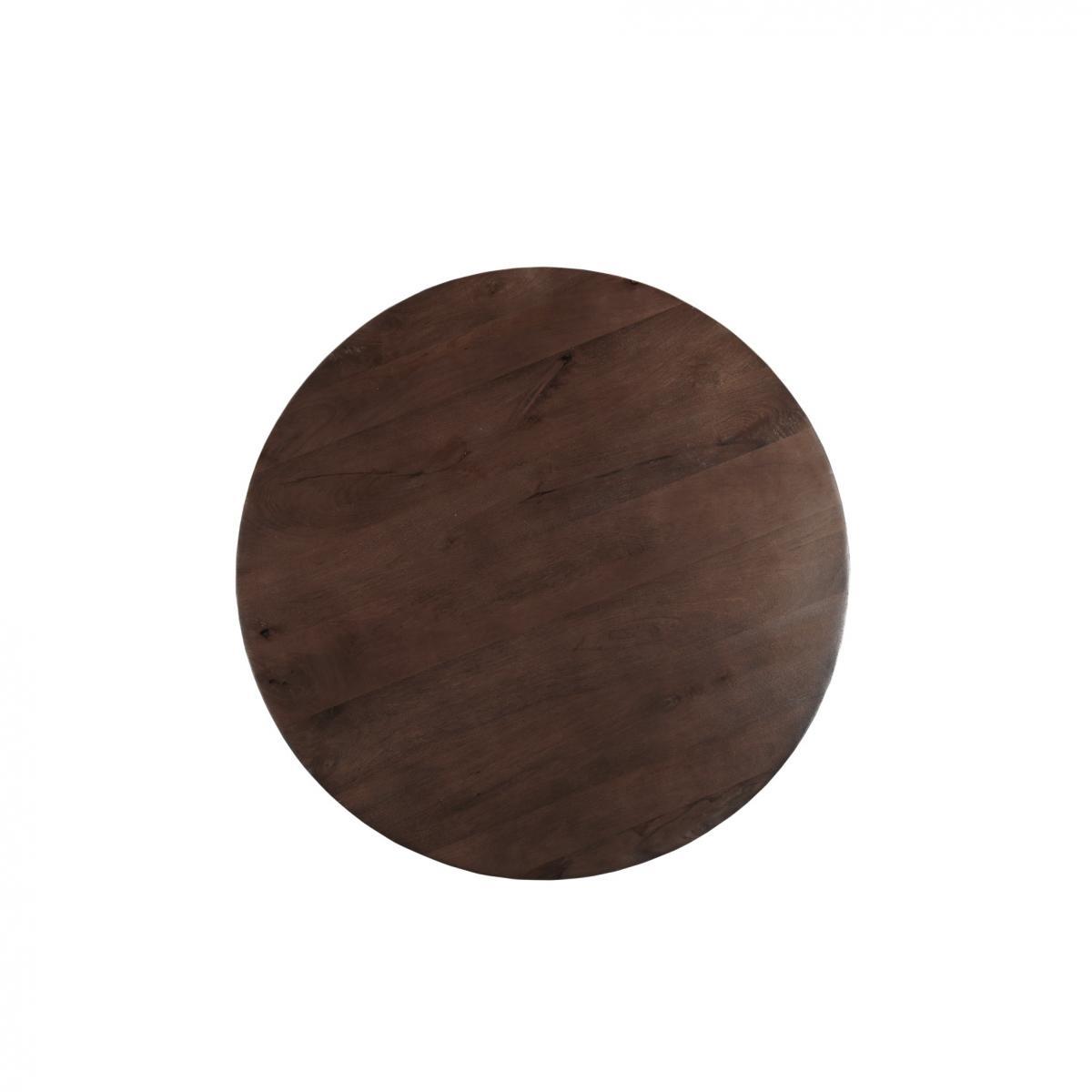 Livingfurn - Eetkamertafel Jesper Round Brown 120cm - Mangohout