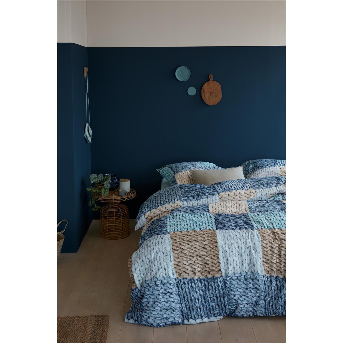 Ariadne at Home Wool Shades  dekbedovertrek - 140x200|220 - Blauw