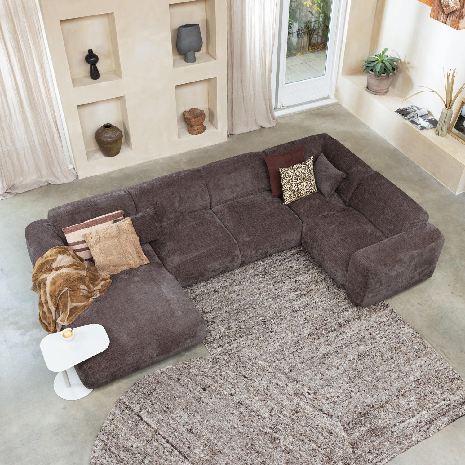 WOOOD vloerkleed Efia - Wol - Bruin Melange - 170x240 cm