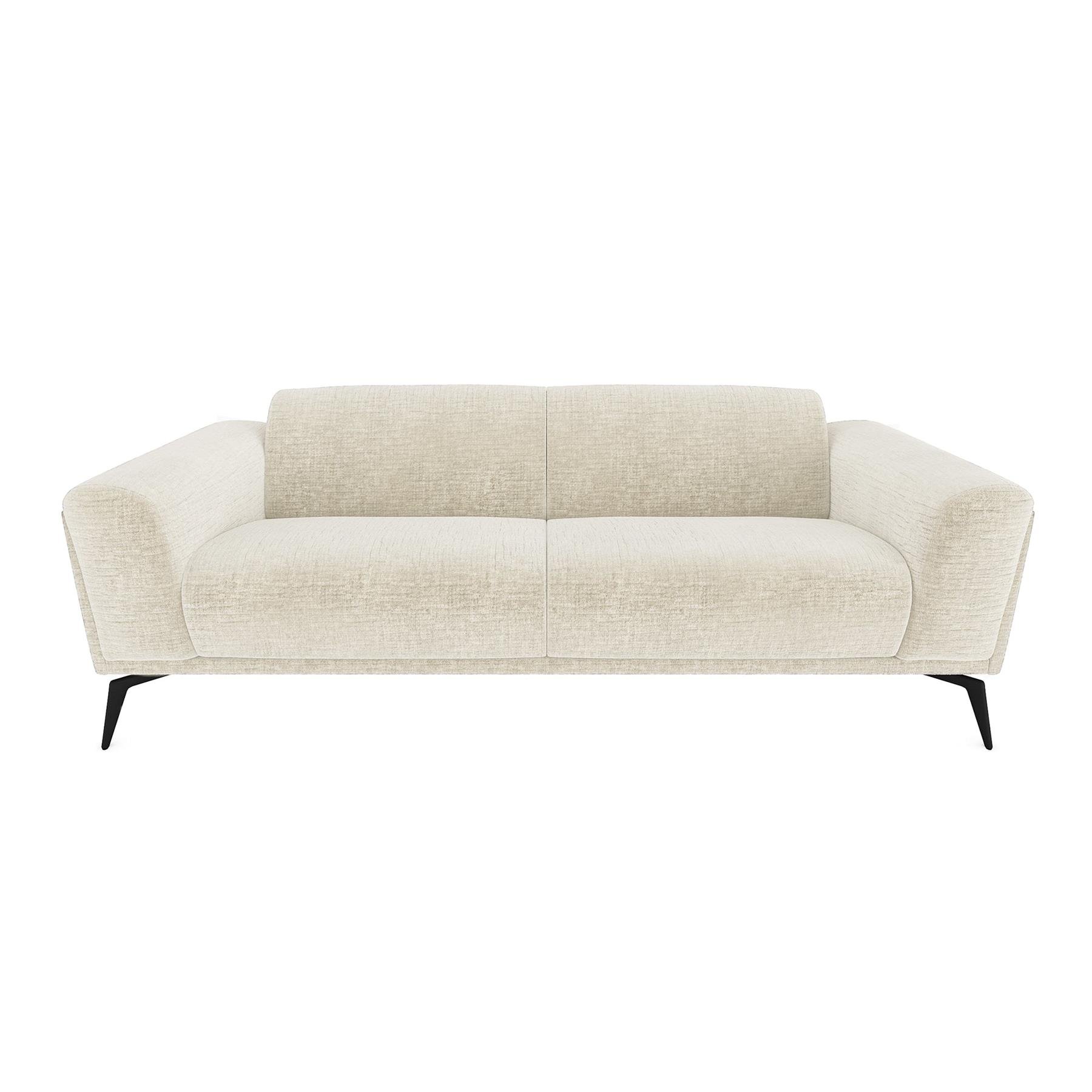 3-zits fluwelen bank met crèmepatroon 220cm