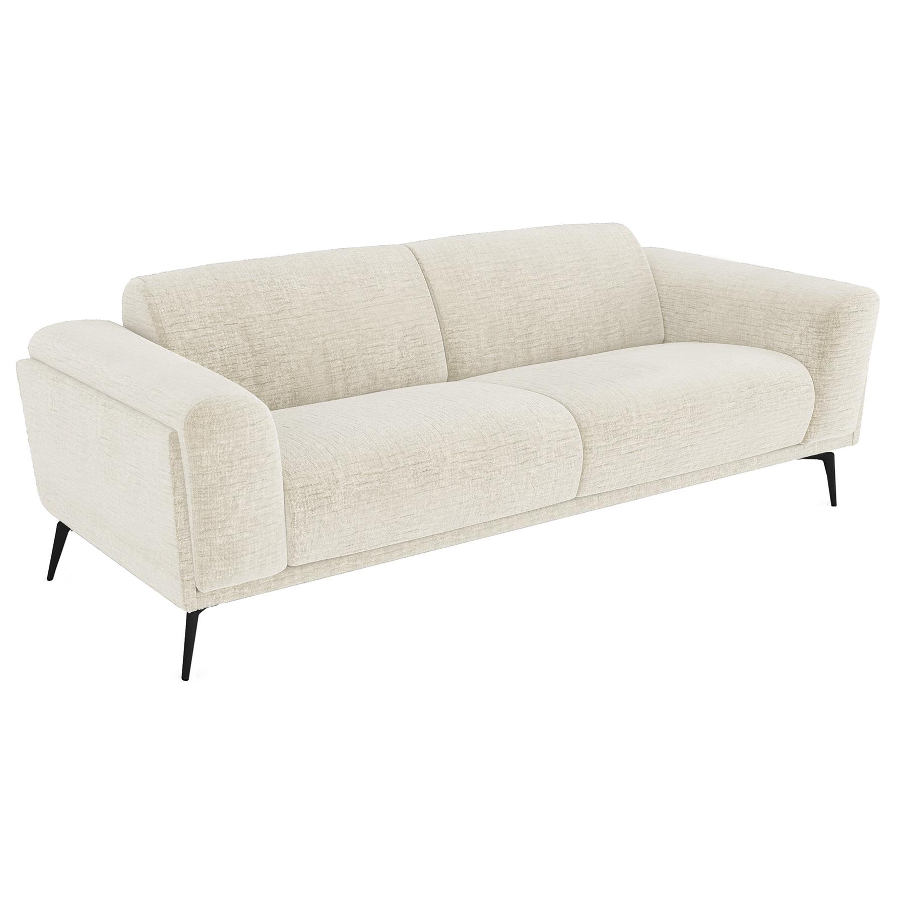 3-zits fluwelen bank met crèmepatroon 220cm