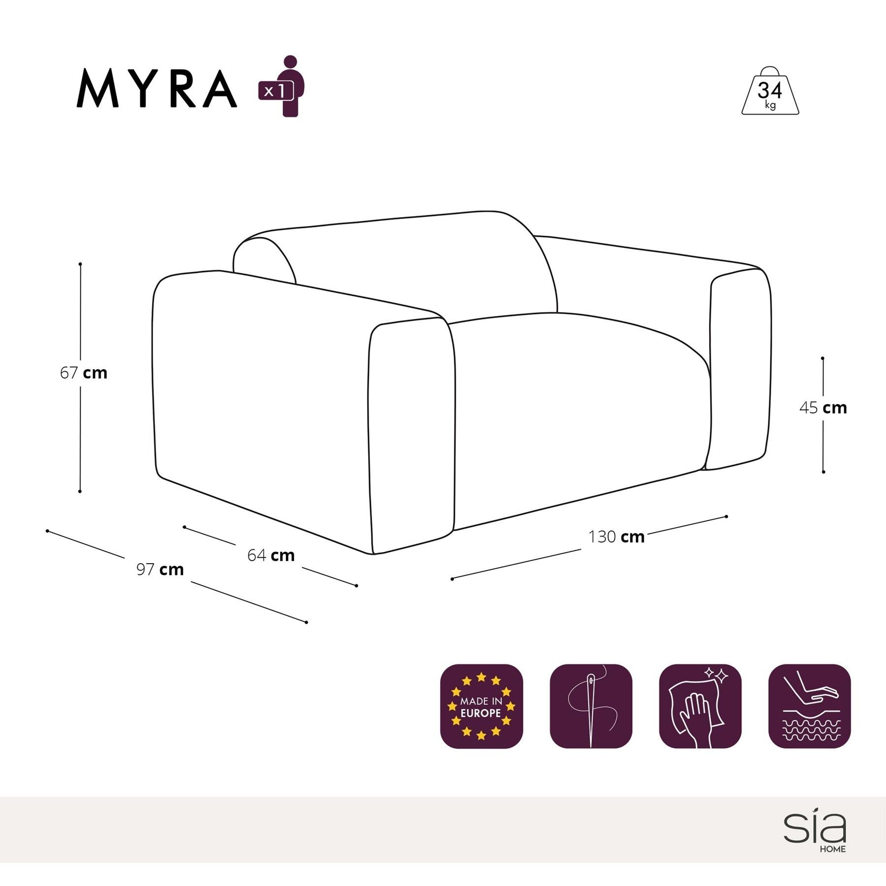 Beige geweven fauteuil