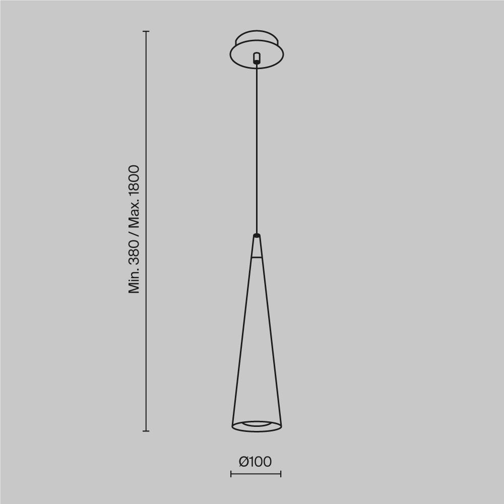Maytoni Technical - Hanglamp Nevill - Wit - Ø8