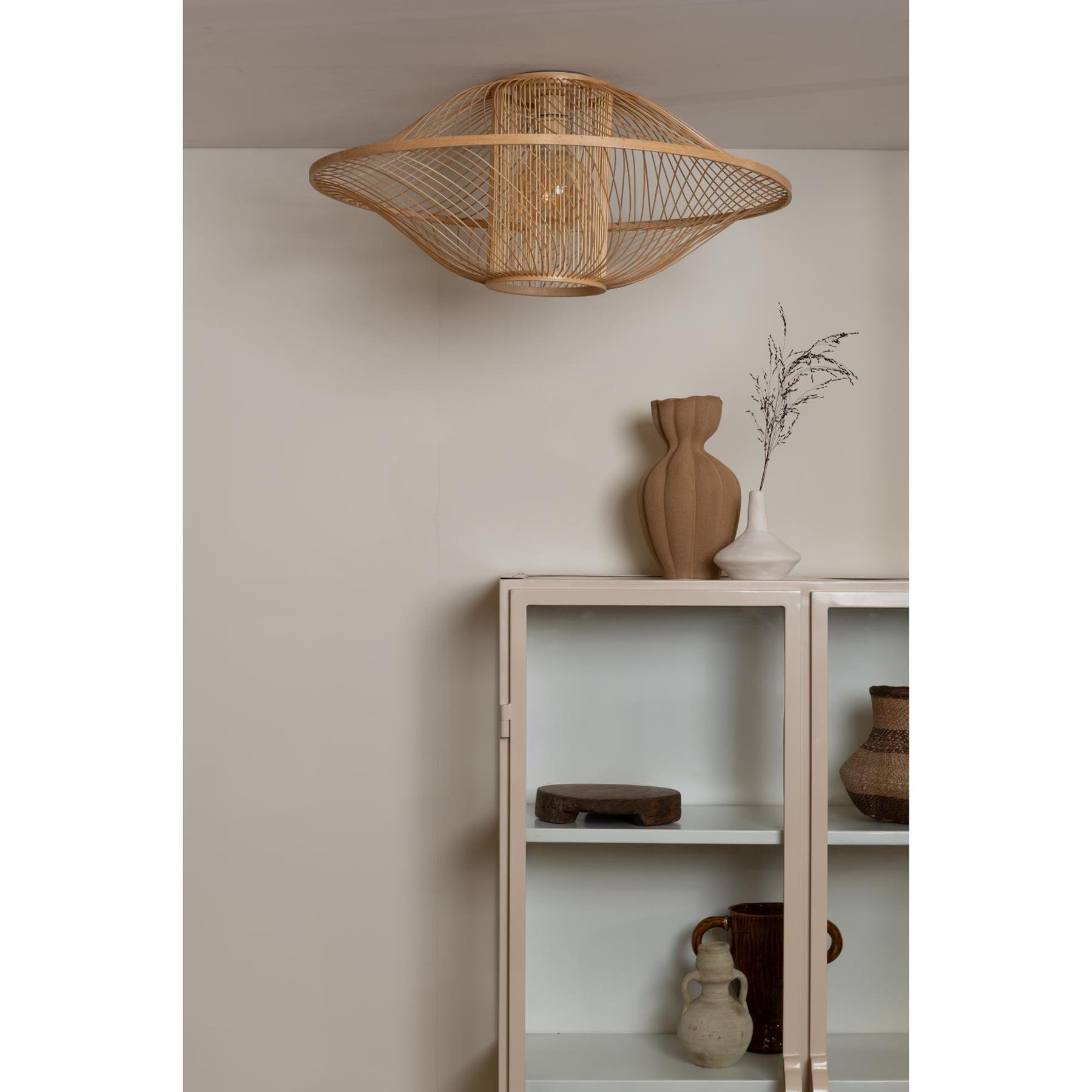 GOOD&MOJO Plafonniere Maui - Naturel - Ø70cm