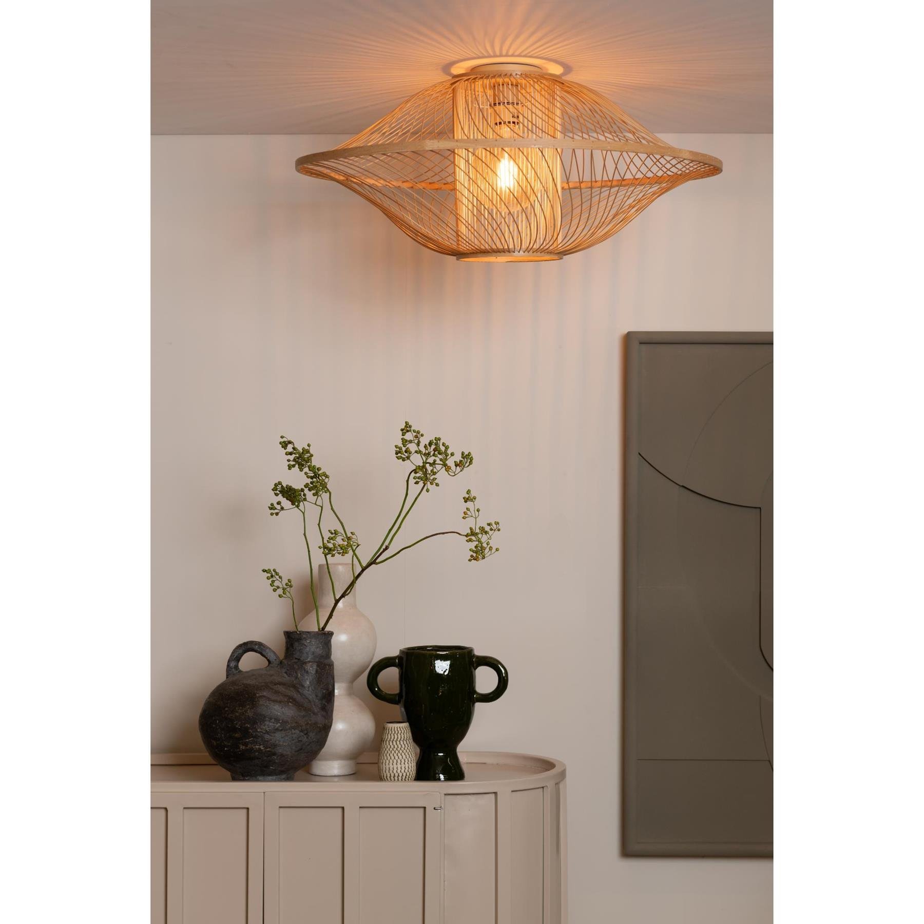 GOOD&MOJO Plafonniere Maui - Naturel - Ø70cm