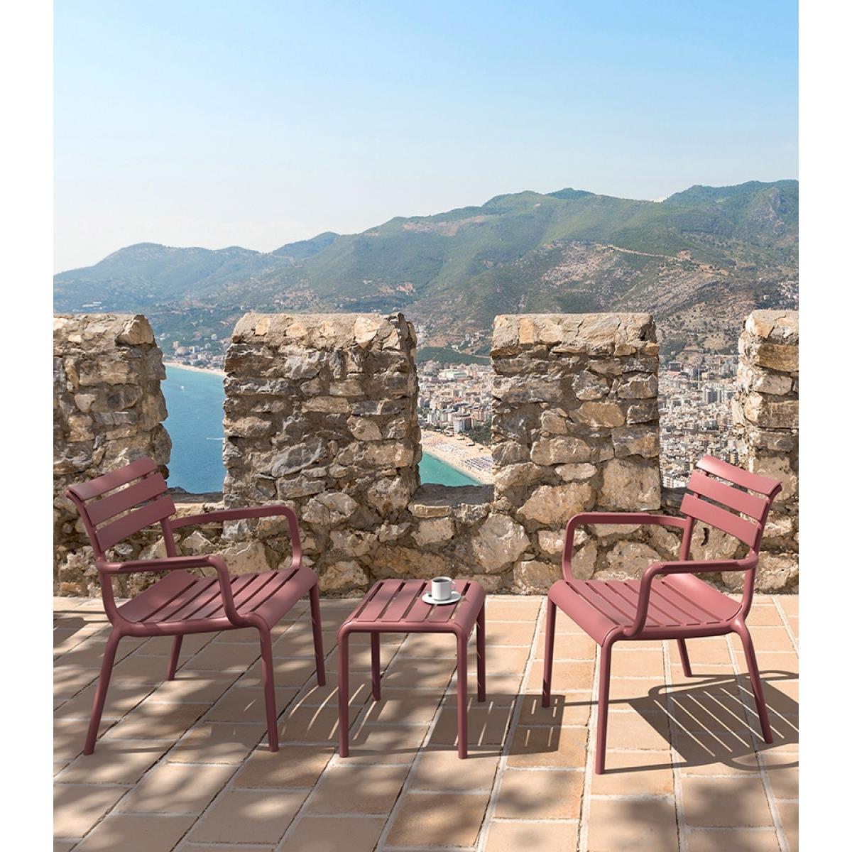 ALTEREGO SIDONY Lage tafel - Rood