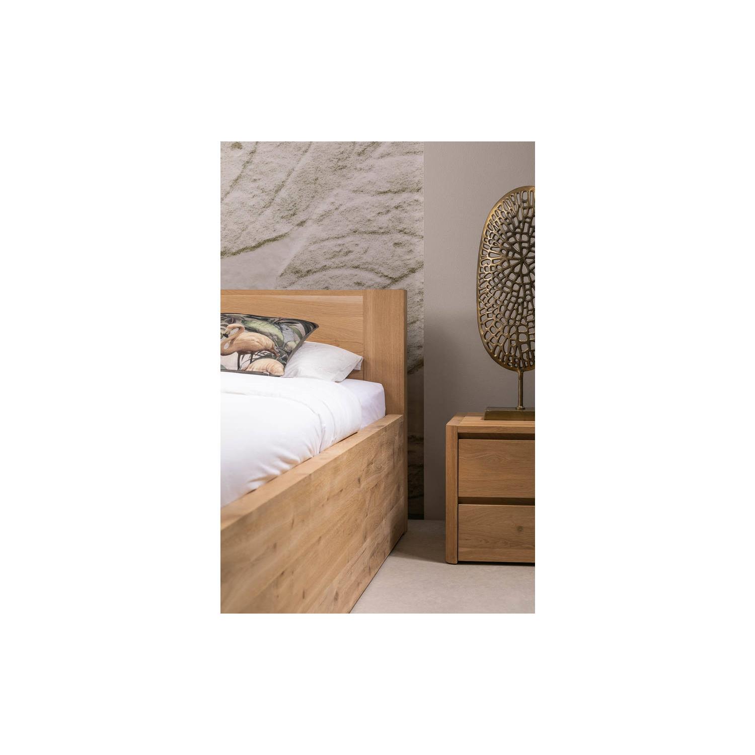 Goossens Bedframe Bibi - 160 x 200 - Eiken naturel - Hout
