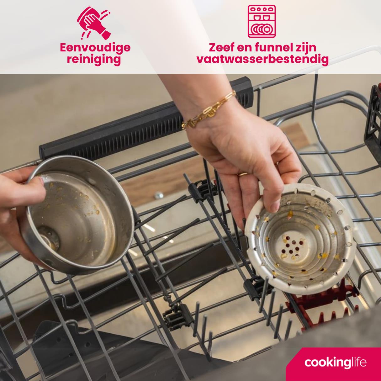 Cookinglife Citruspers - Gietijzer - Hevelmodel - Zwart