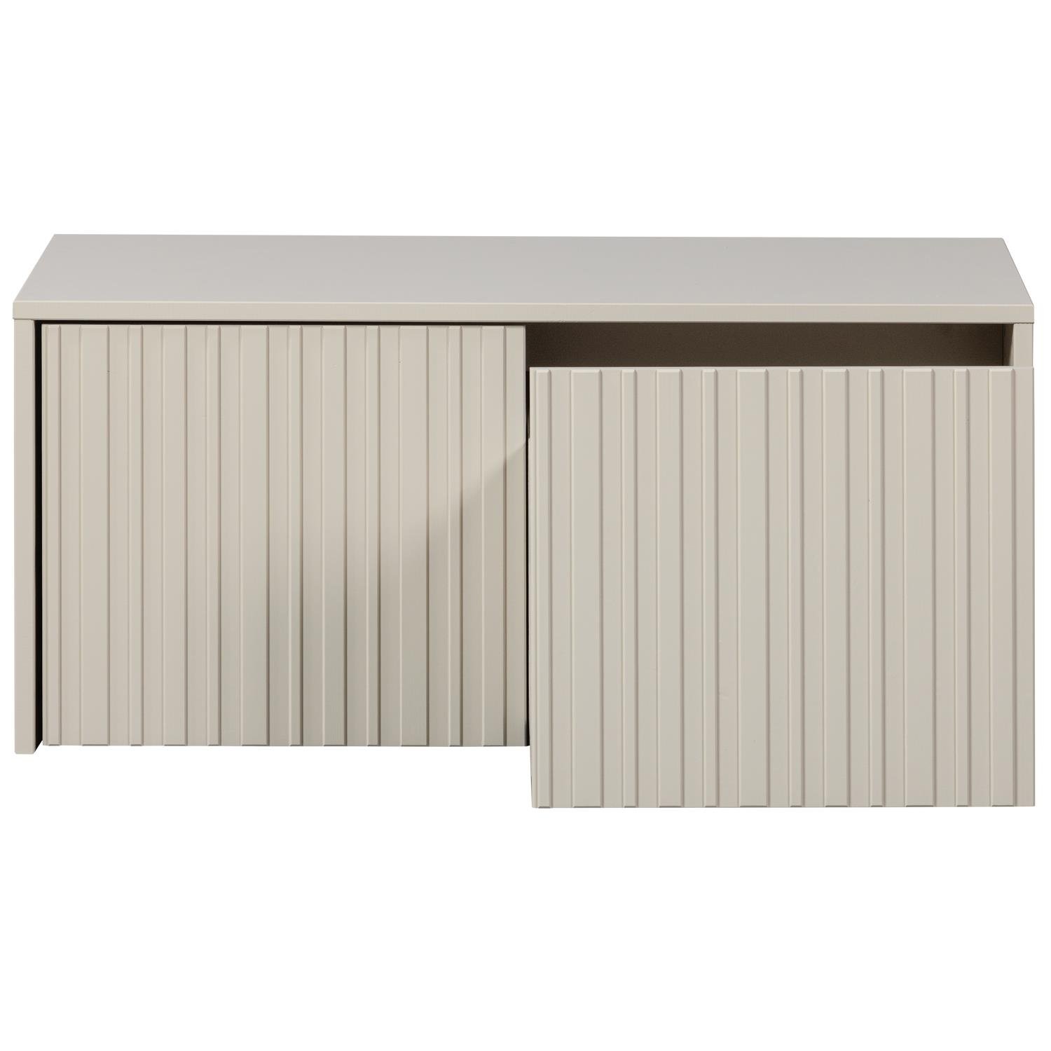 WOOOD New Gravure Kistbank - Grenen - Dust - 40x88x50