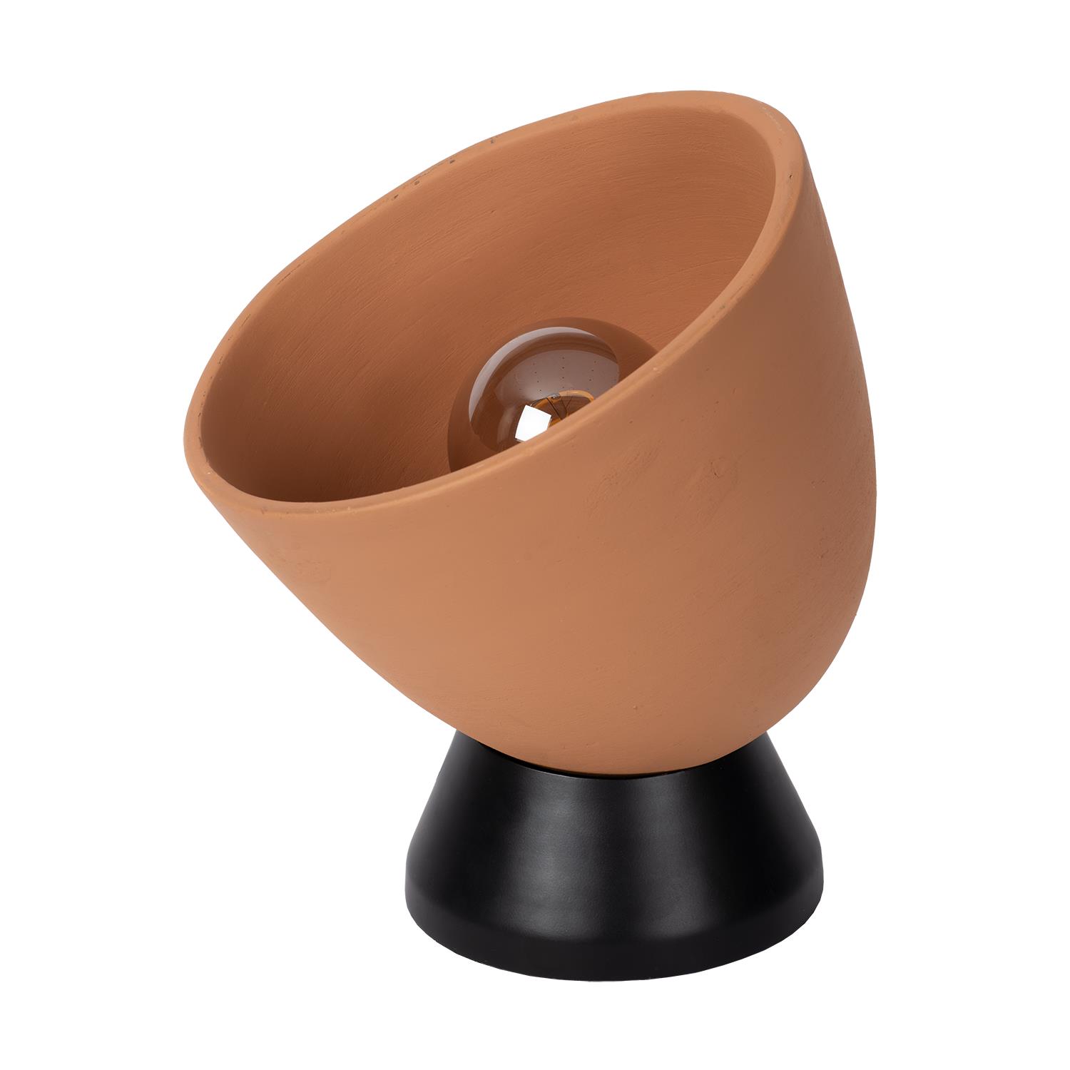 Atmooz Rota Tafellamp - Ø25 x H26 cm - Zwart Terracotta
