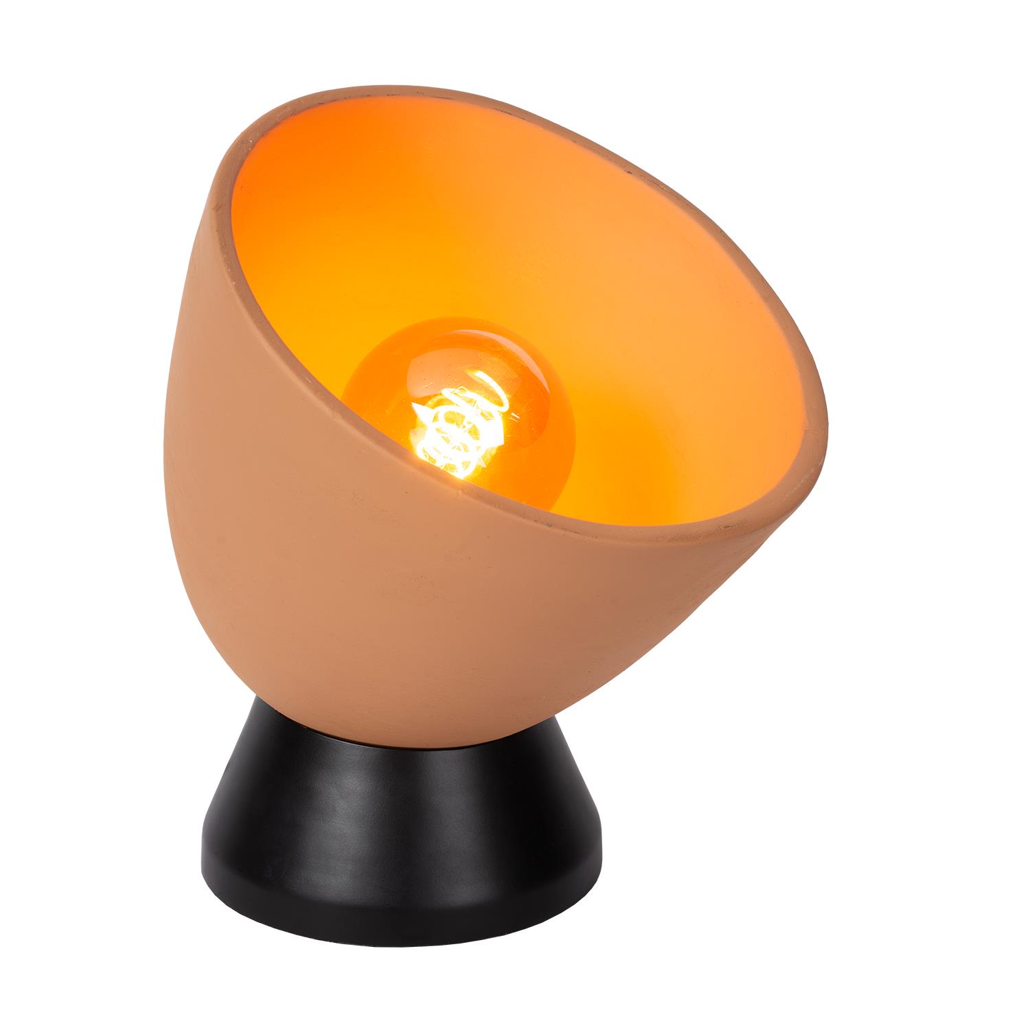 Atmooz Rota Tafellamp - Ø25 x H26 cm - Zwart Terracotta