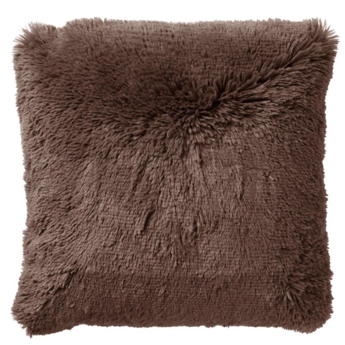 Dutch Decor sierkussen FLUFFY - 45x45 cm Chocolate Martini