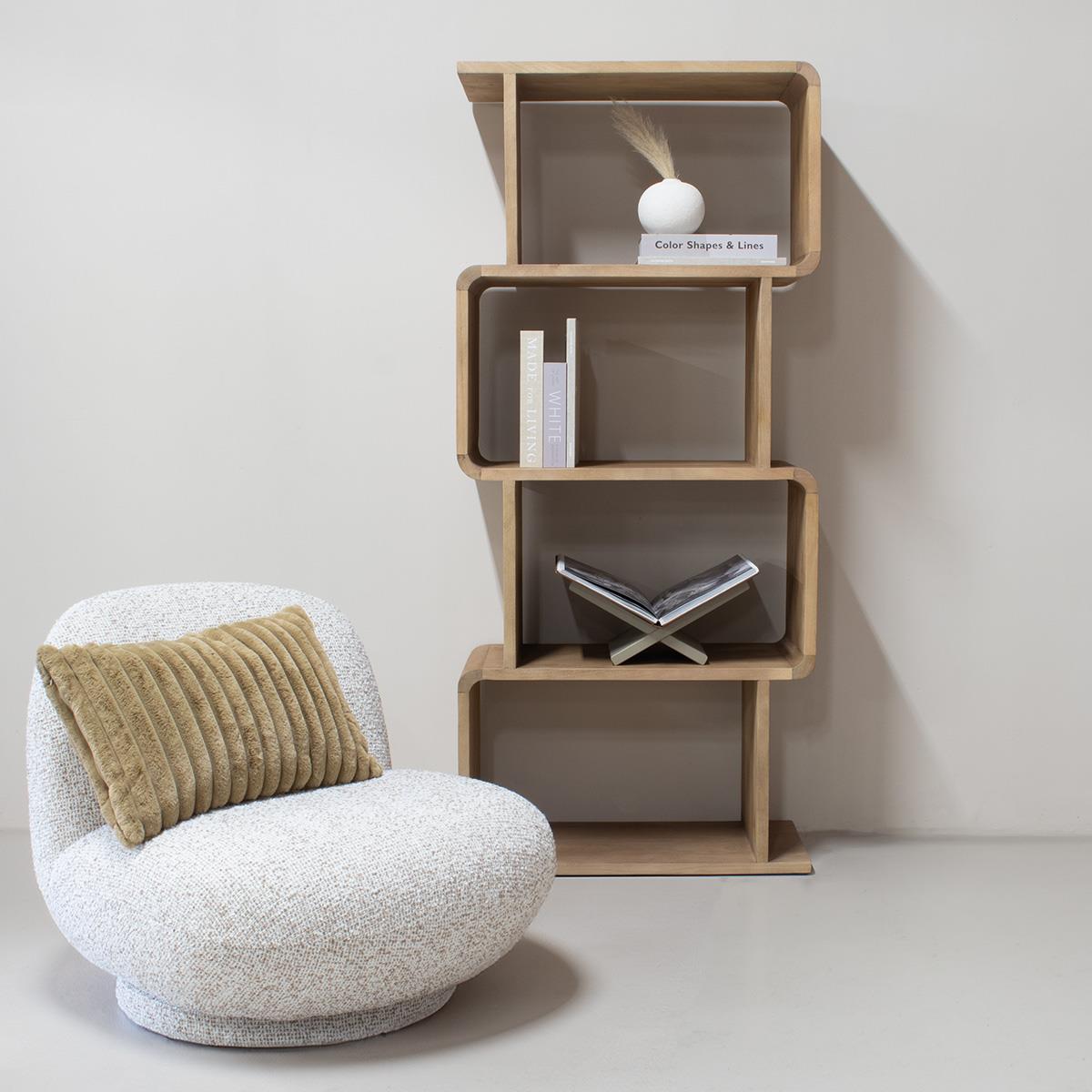 Giga Meubel - Wandkast Lichtbruin - Open - 80x40x180cm - Floris