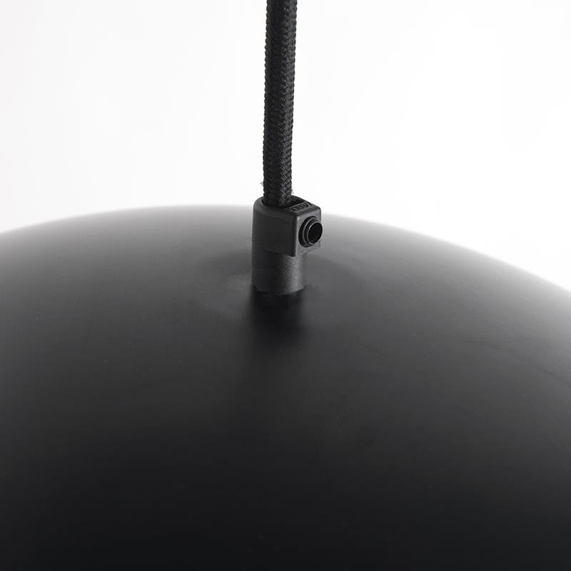 QAZQA Industriële hanglamp zwart met goud 50 cm - Magna Eco