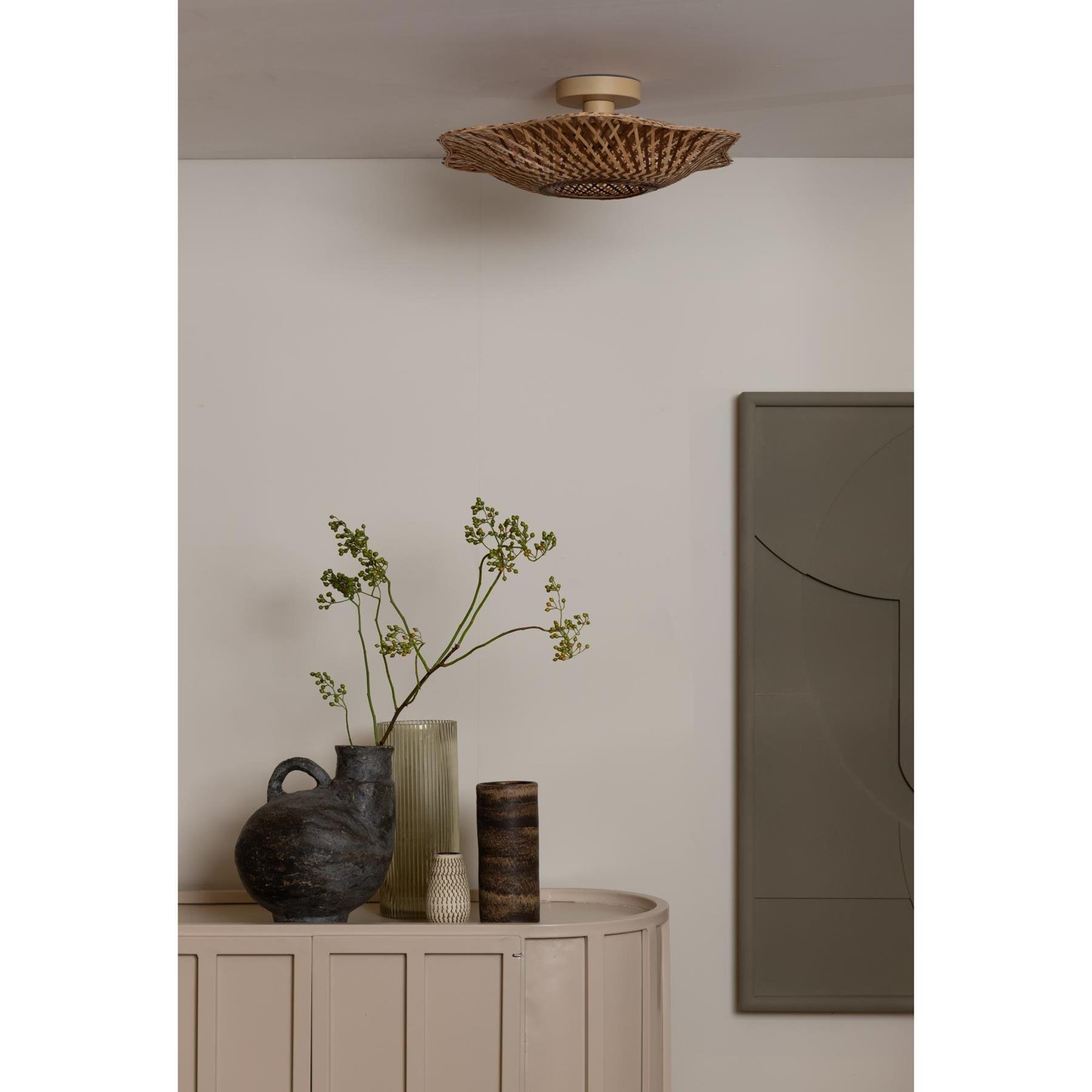 GOOD&MOJO Plafonniere Madura - Naturel - Ø13cm