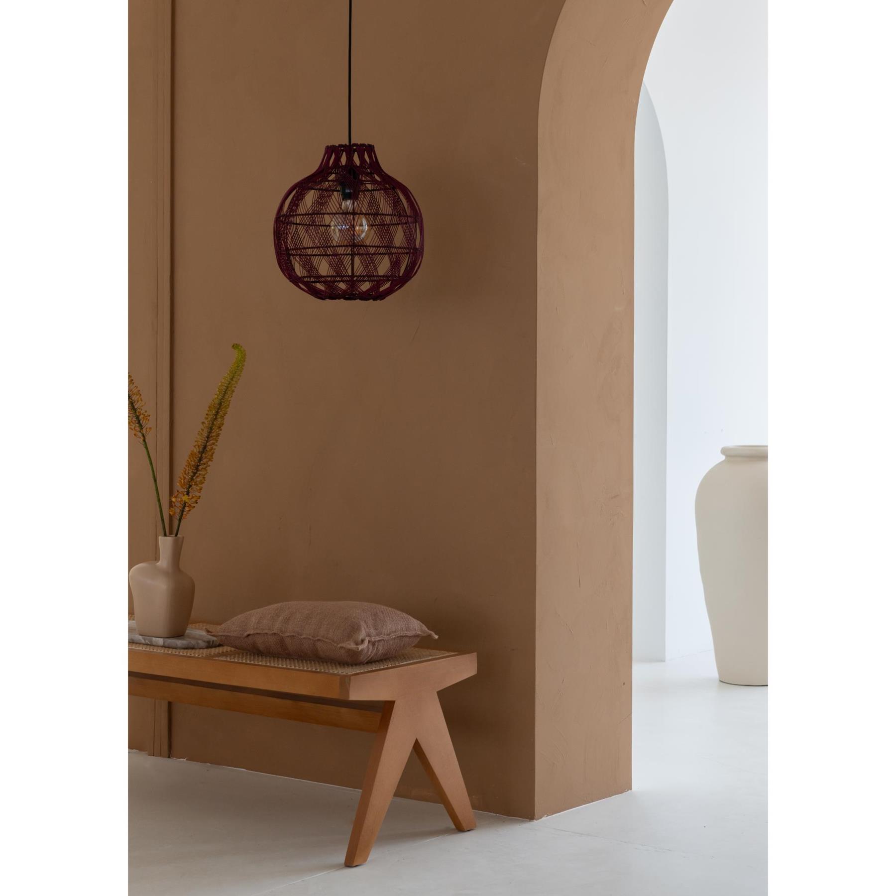GOOD&MOJO Hanglamp Mendoza - Bordeaux - Ø35cm