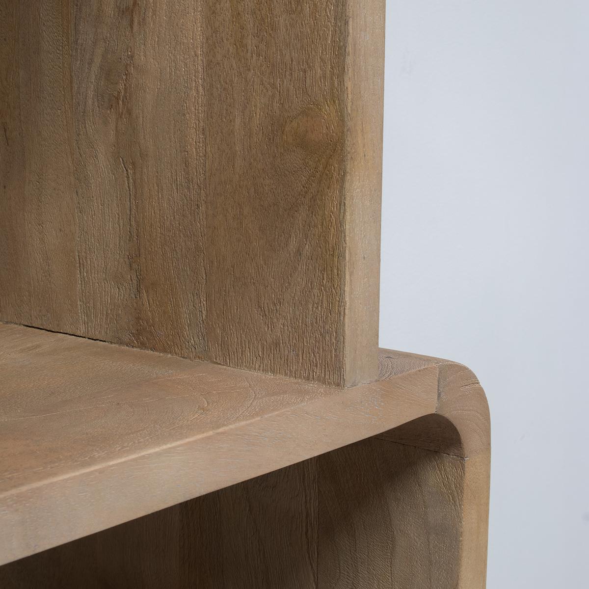 Giga Meubel - Wandkast Lichtbruin - Open - 80x40x180cm - Floris