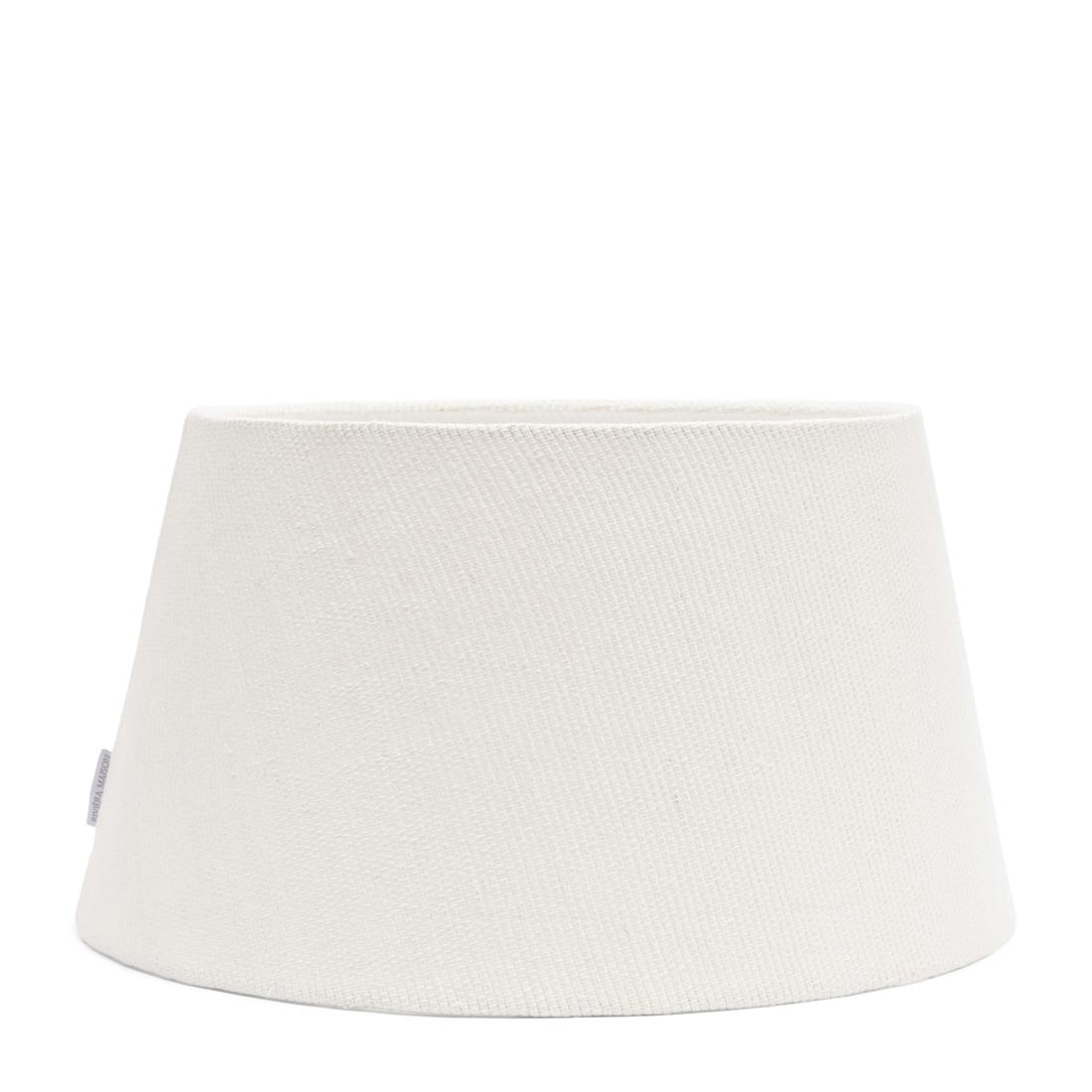 Riviera Maison Lampenkap groot Wit - Taper - Linnen (ØxH) 45x25