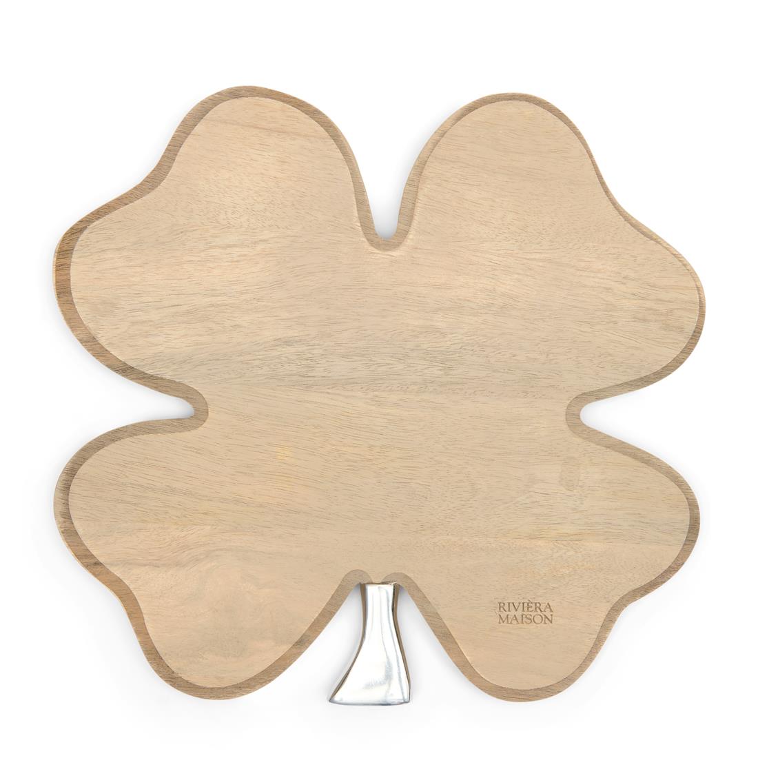 Riviera Maison Serveerplank Naturel - Lucky Clover Snijplank