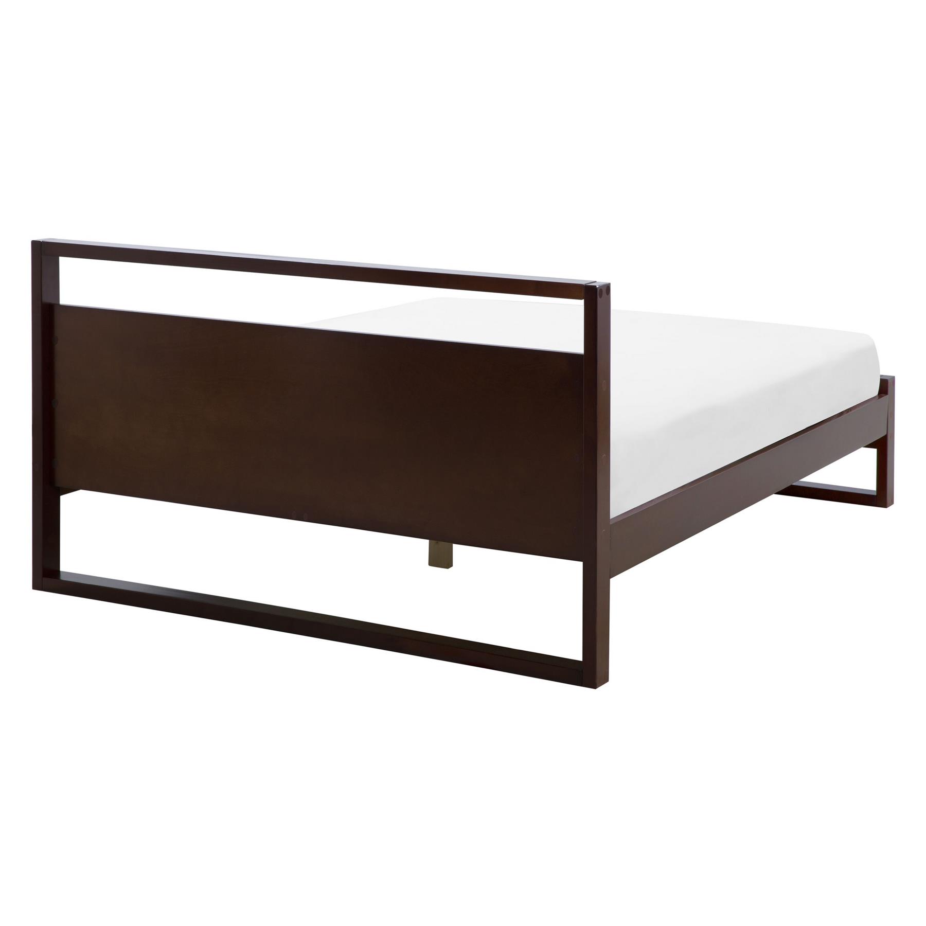 Beliani-GIULIA-Tweepersoonsbed-Donker-160 x 200 cm-Dennenhout