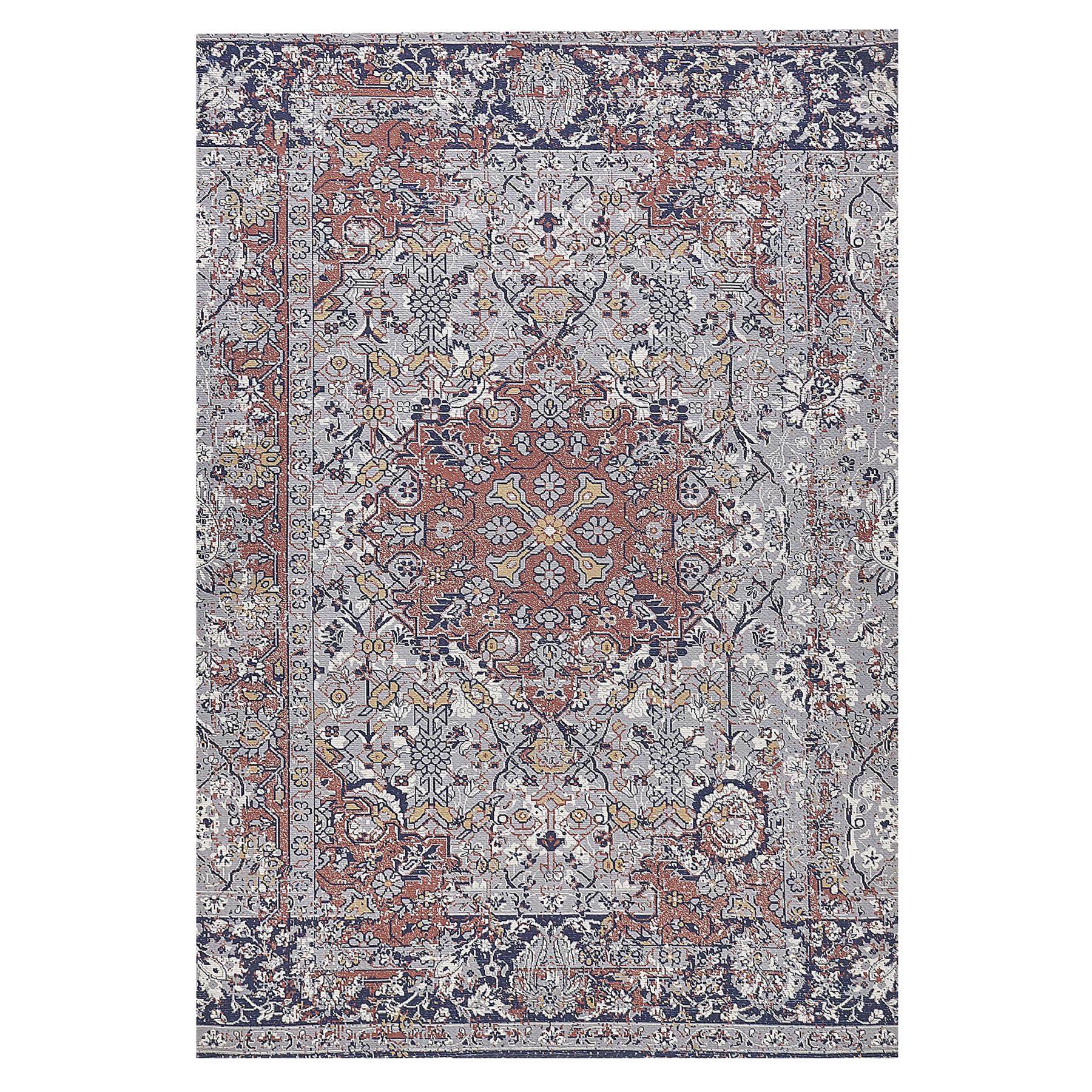 Beliani-KORGAN-Laagpolig vloerkleed-Multicolor-140 x 200 cm-Polyester