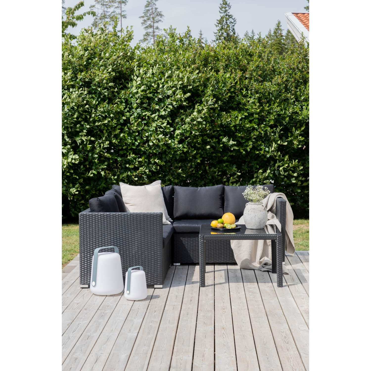 Venture Home Kuba Hoekbankset - Zwart