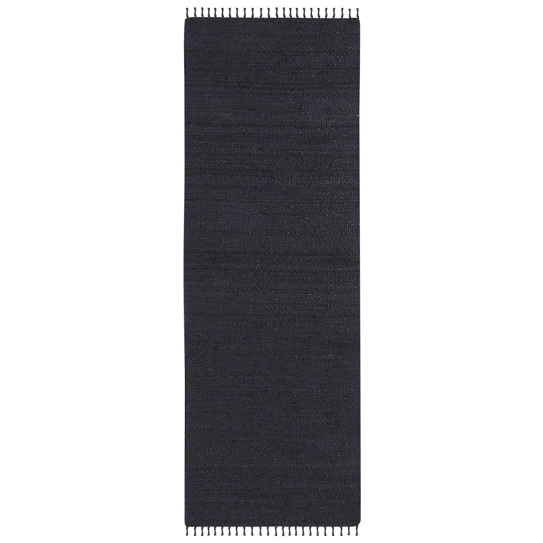 Beliani - SINANKOY - Loper tapijt - Zwart - 80 x 300 cm - Jute