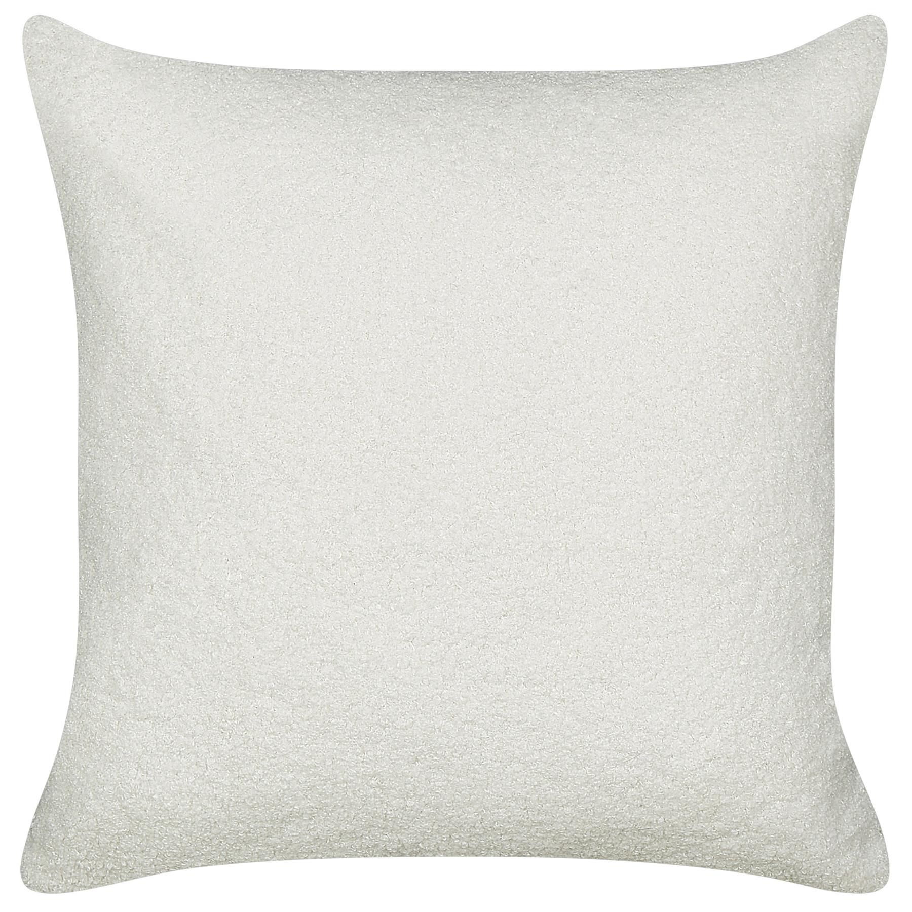 Beliani - LEUZEA - Sierkussen set van 2 - Wit - 45 x 45 cm - Bouclé