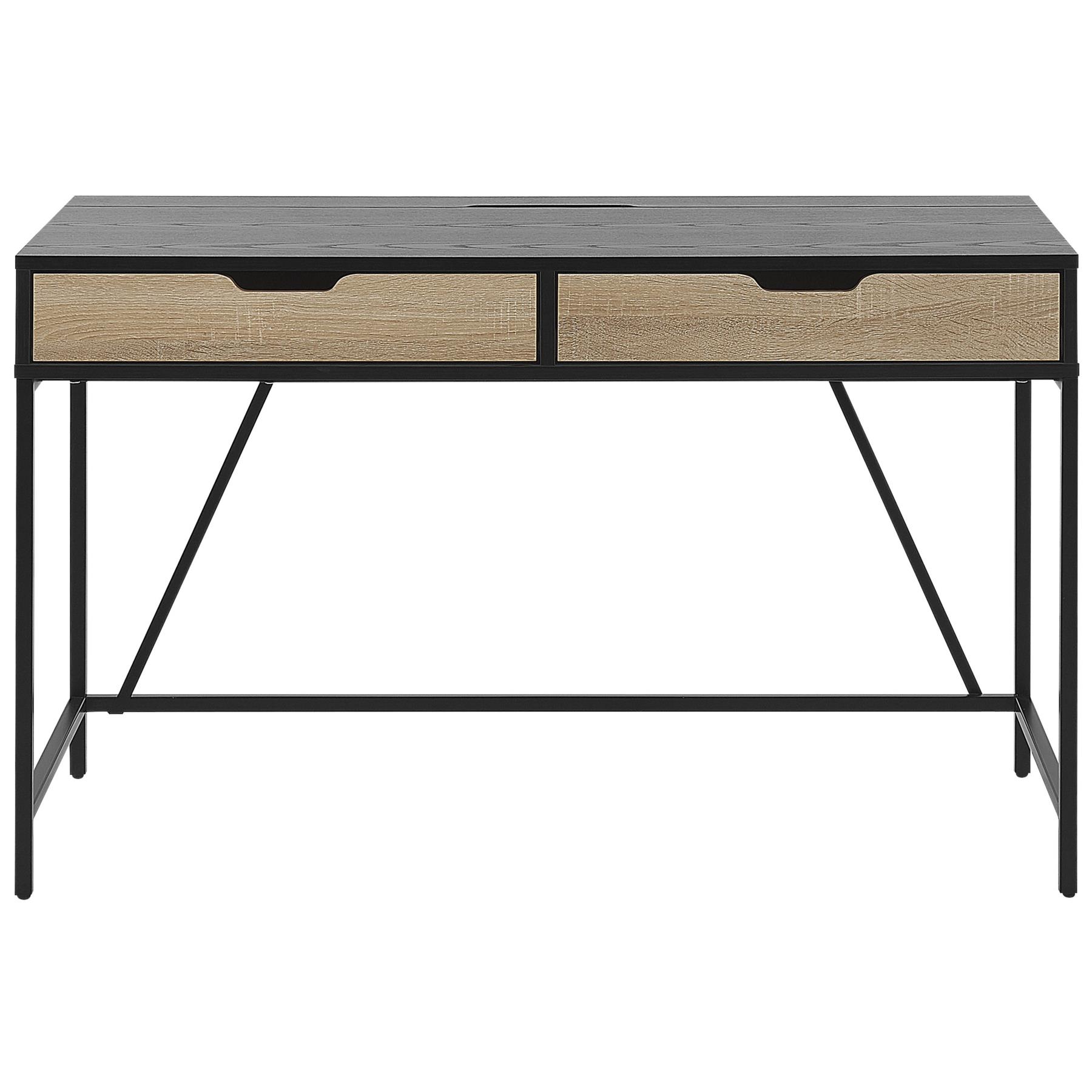 Beliani - JENA - Bureau - Zwart - Vezelplaat
