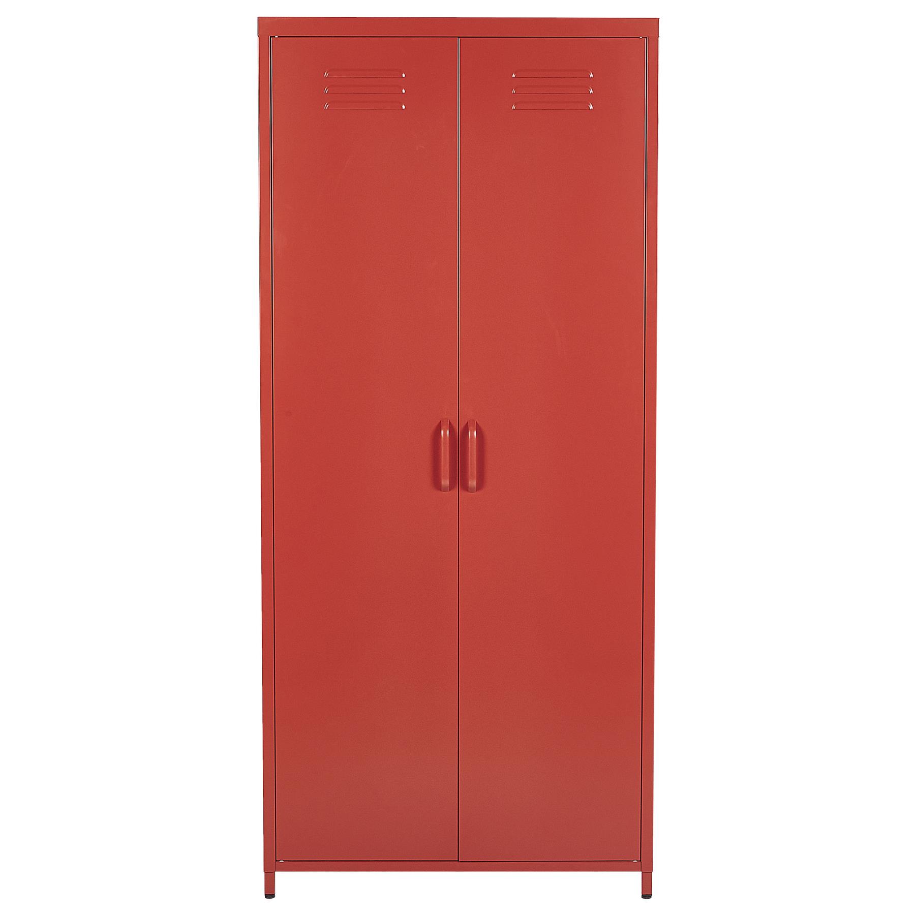 Beliani - VARNA - Kantoorkast - Rood - Staal