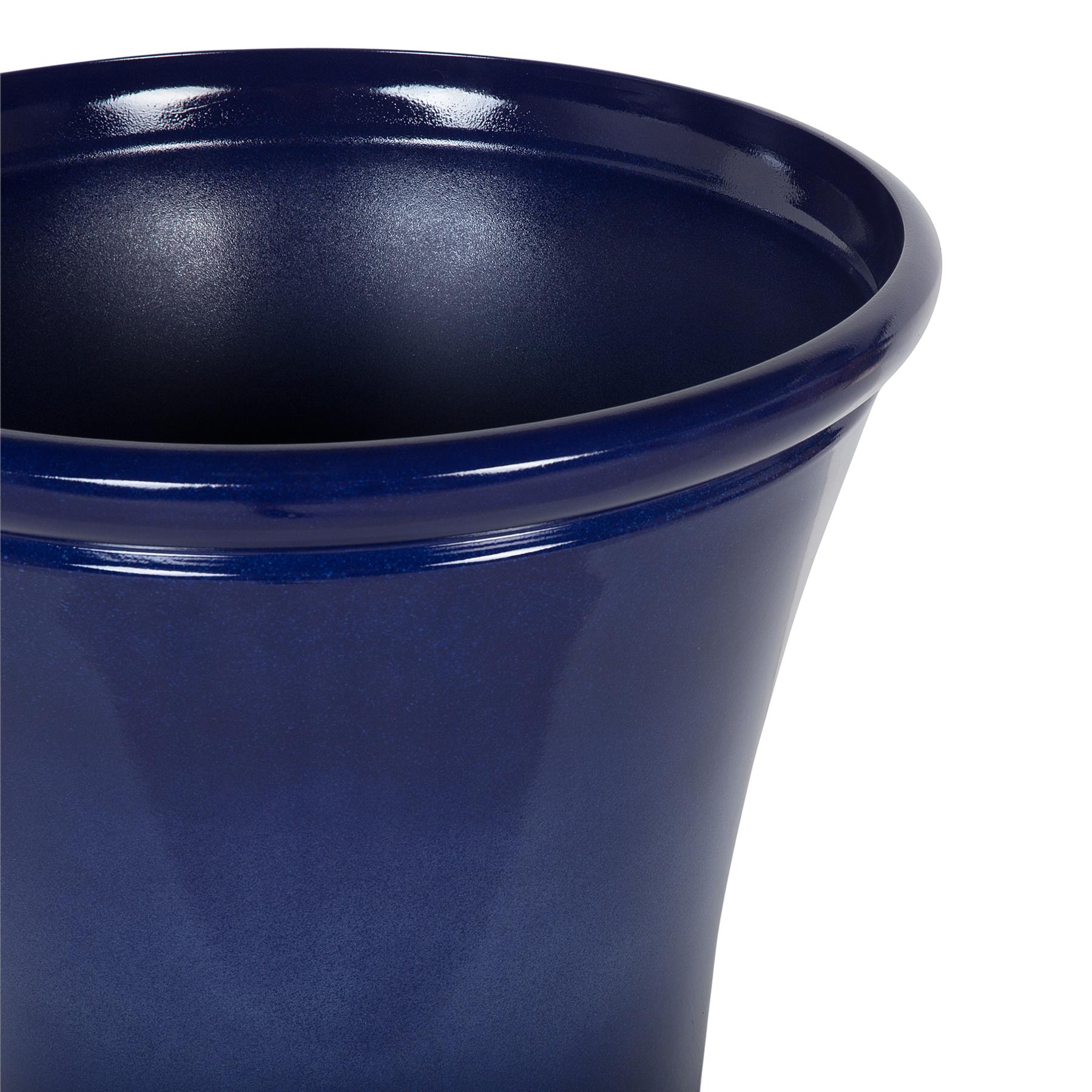 Beliani-KOKKINO-Bloempot set-Marineblauw-46 cm-Klei-vezelmengsel