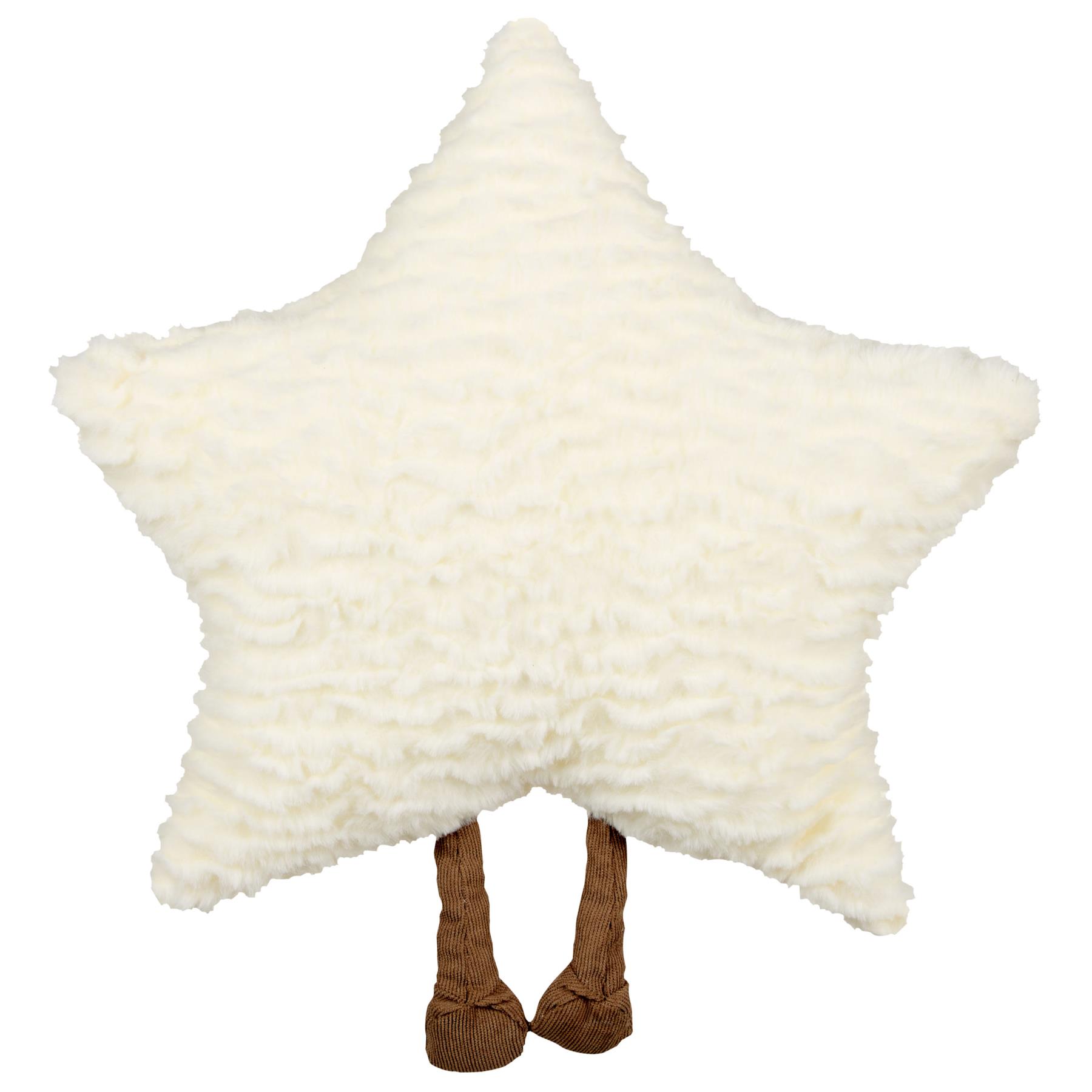 Beliani - STARFRUIT - Sierkussen - Wit - Polyester