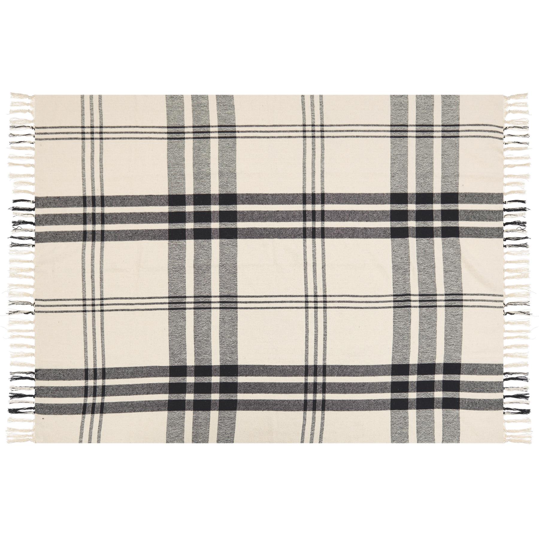 Beliani - YUVALI - Plaid - Gebroken wit - Polyester