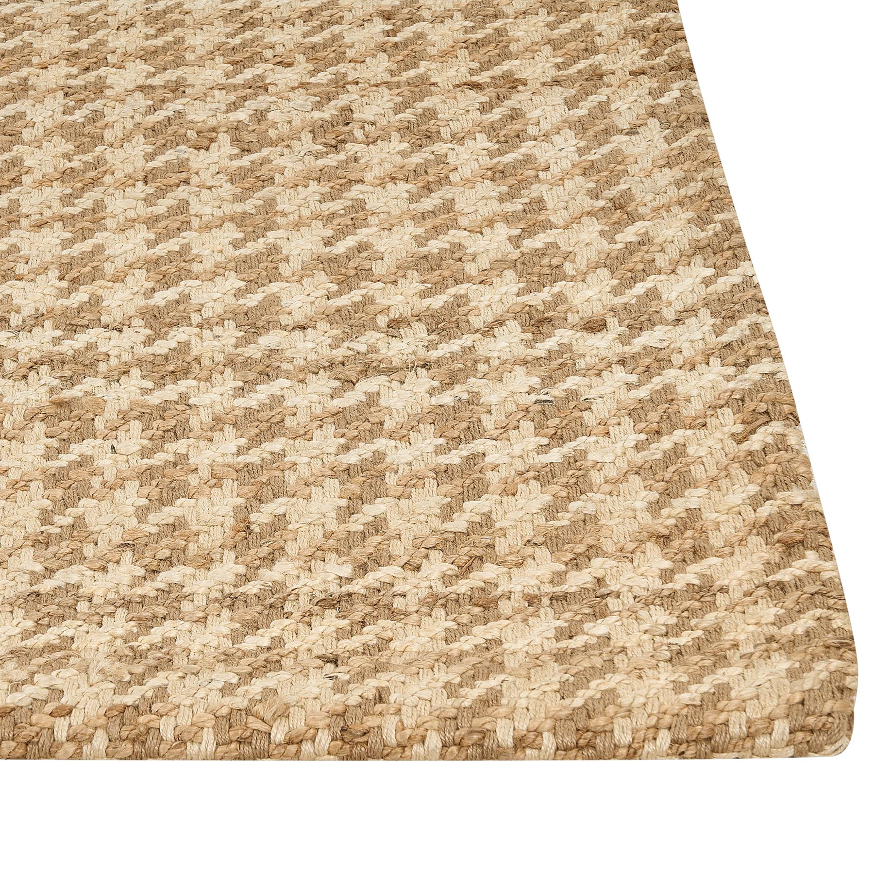 Beliani - ARAPTEPE - Laagpolig vloerkleed - Beige - 80 x 300 cm - Jute