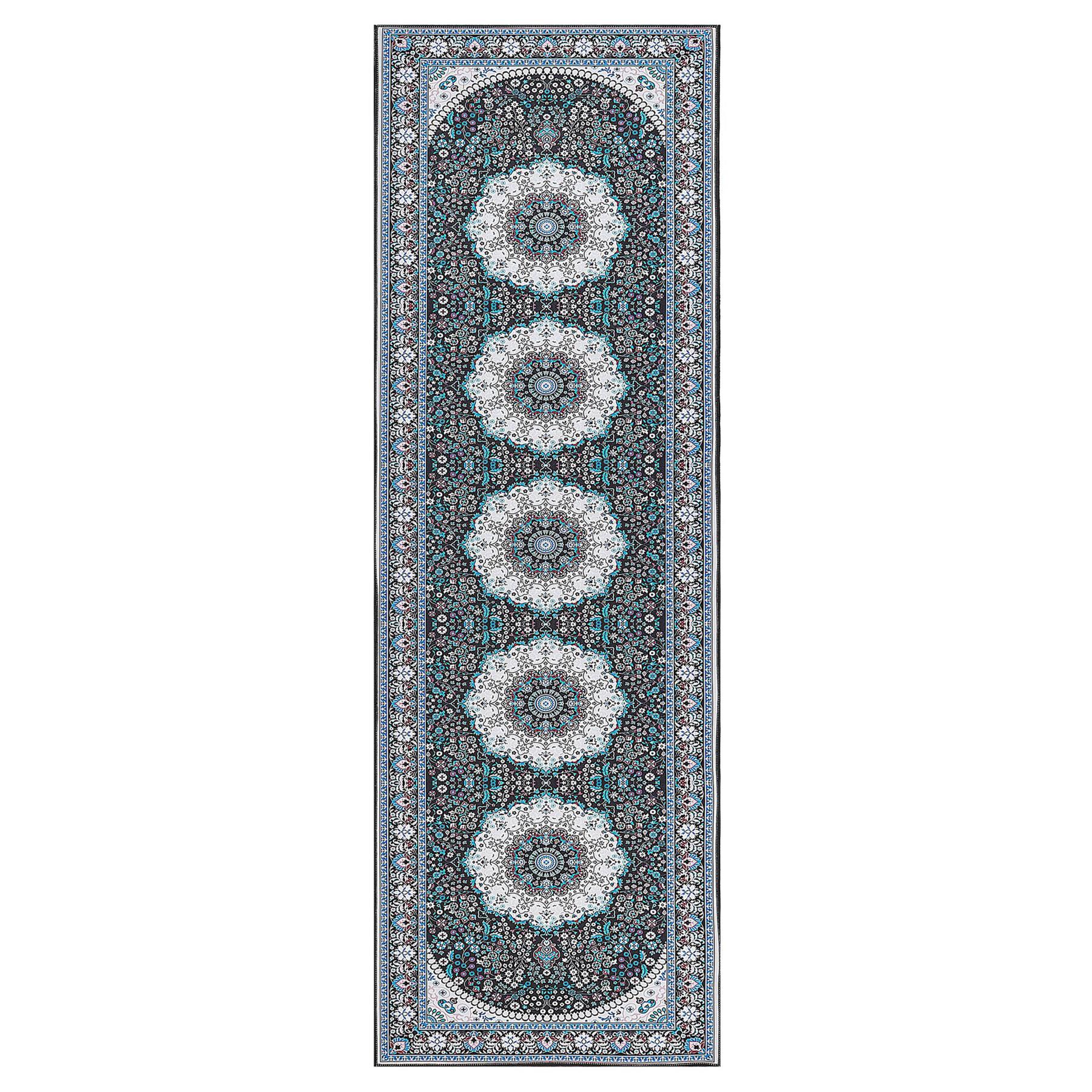 Beliani - GEDIZ - Loper tapijt - Blauw - 80 x 240 cm - Polyester